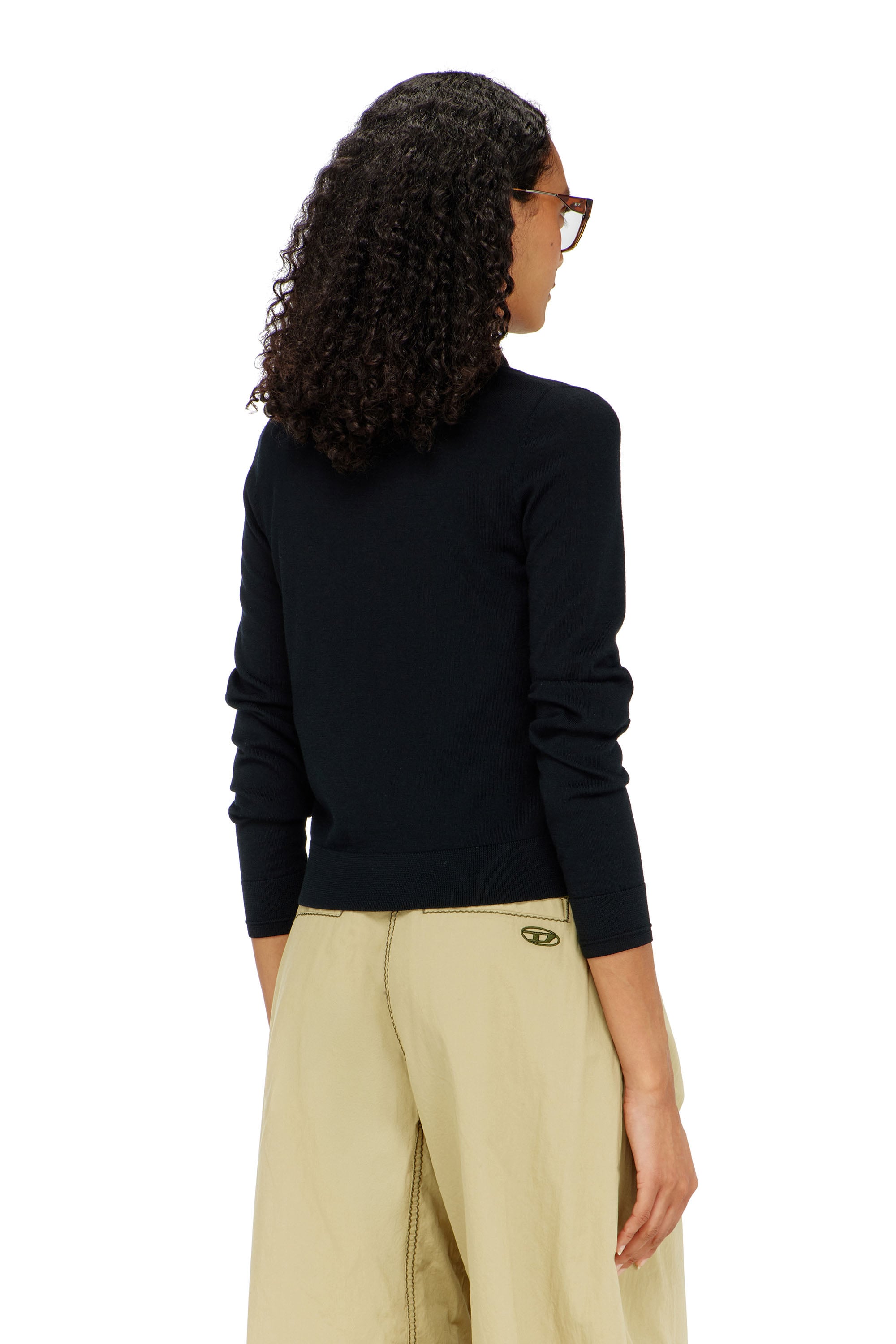 Diesel - M-ALIMA, Female's カーディガン in ブラック - 5