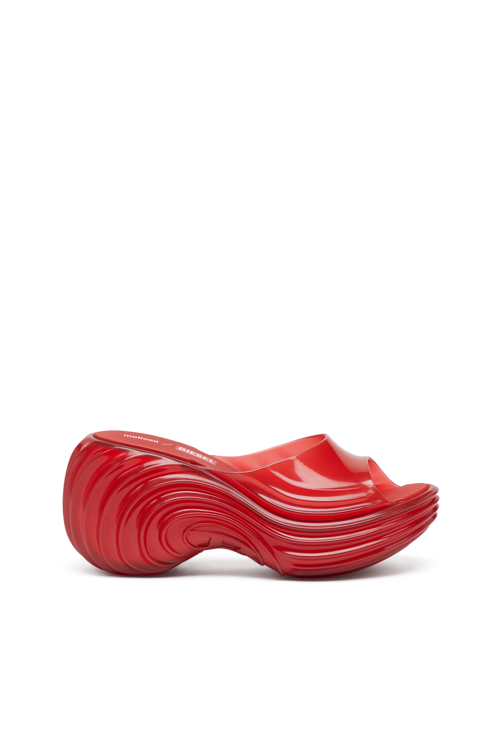 Diesel - MELISSA QUANTUM PLATFORM, Female's Platform mule in Melflex® in レッド - 1