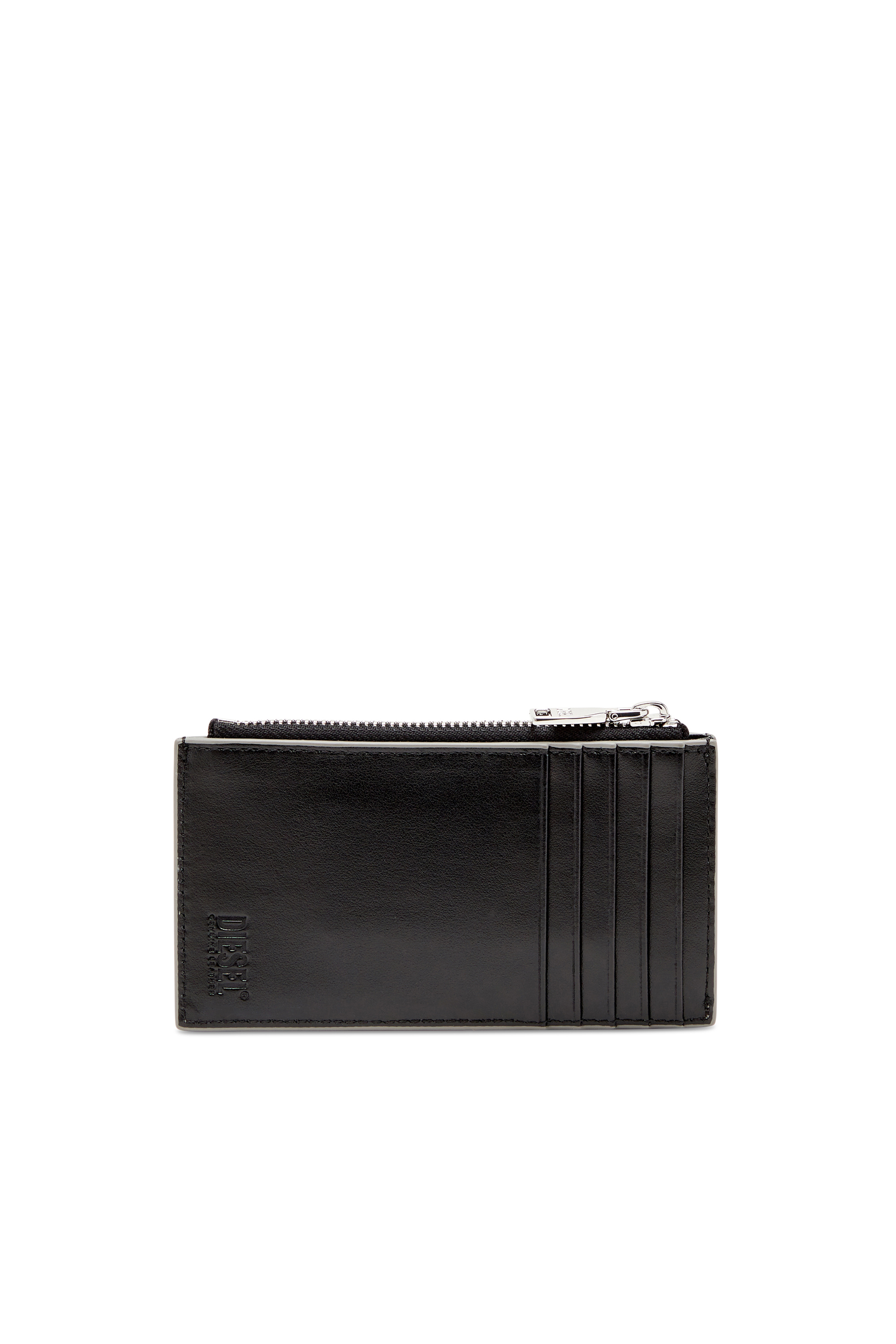 Diesel - 1DR CARD HOLDER III, Female's Card holder in mirror leather in シルバー - 2