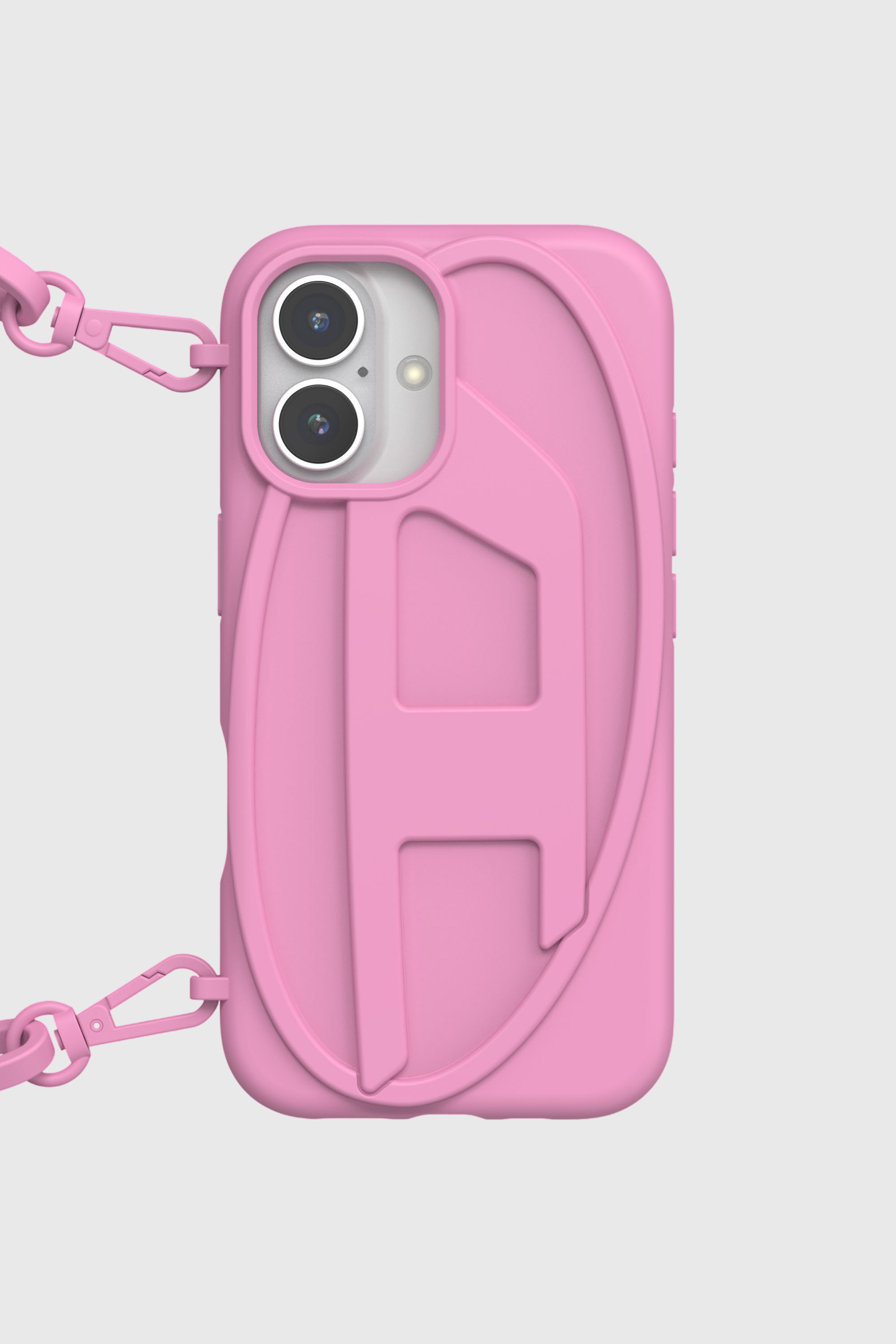 Diesel - 60175  MOULDED CASE, Unisex's Oval D Chain Case for iP 16 in ピンク / ホワイト - 3