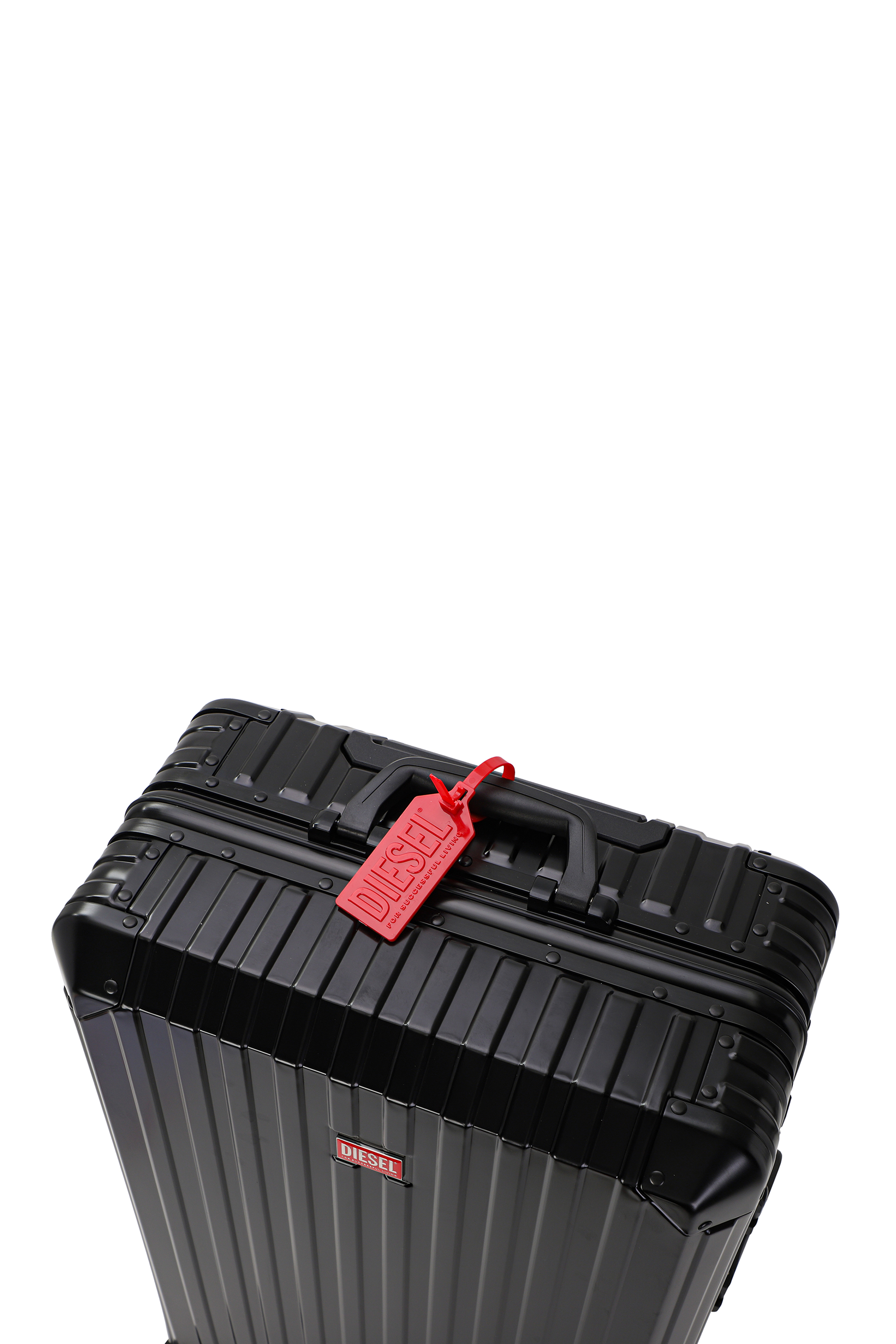 Diesel - DIESEL ALUMINUM TROLLEY- DSL002, Unisex's Aluminum Carry-On Luggage 24" in ブラック - 6