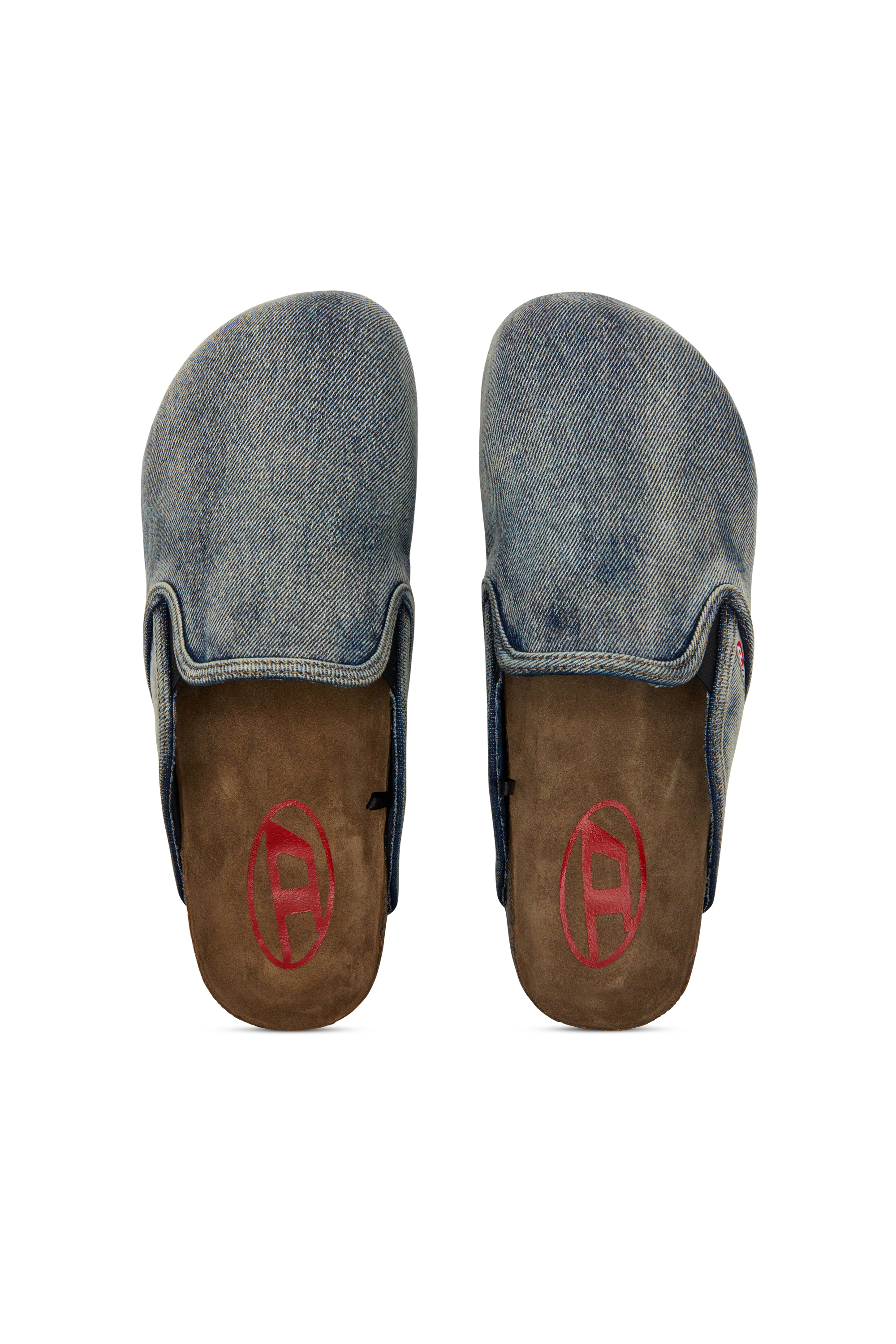 Diesel - D-WOODSTOCK SLIP-ON, Male's デニムスリッポンミュール in ダークブルー - 5