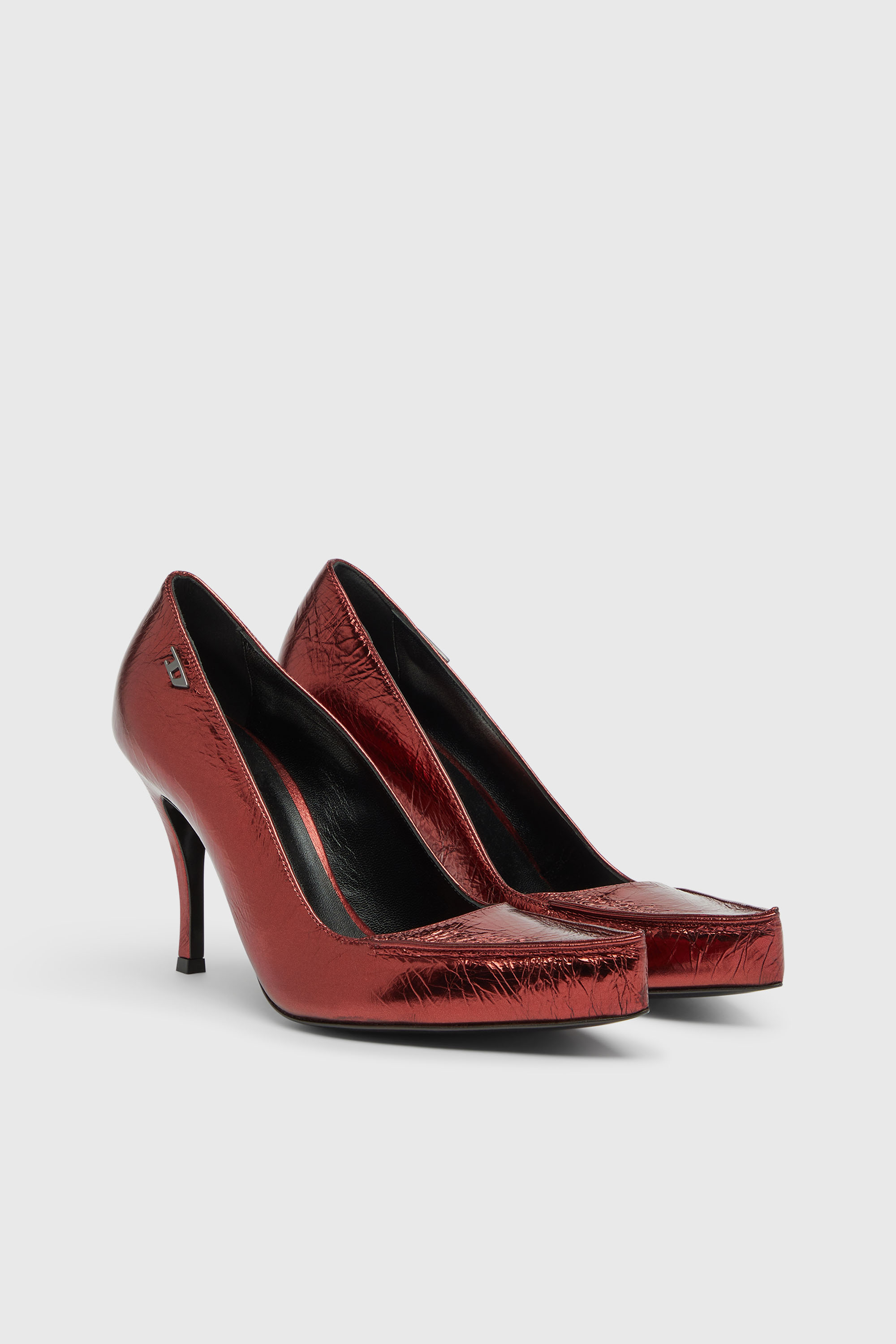 Diesel - D-LUCETTE-90-PUMP D, Female's D-Lucette-Pumps in mirror leather in null - 2