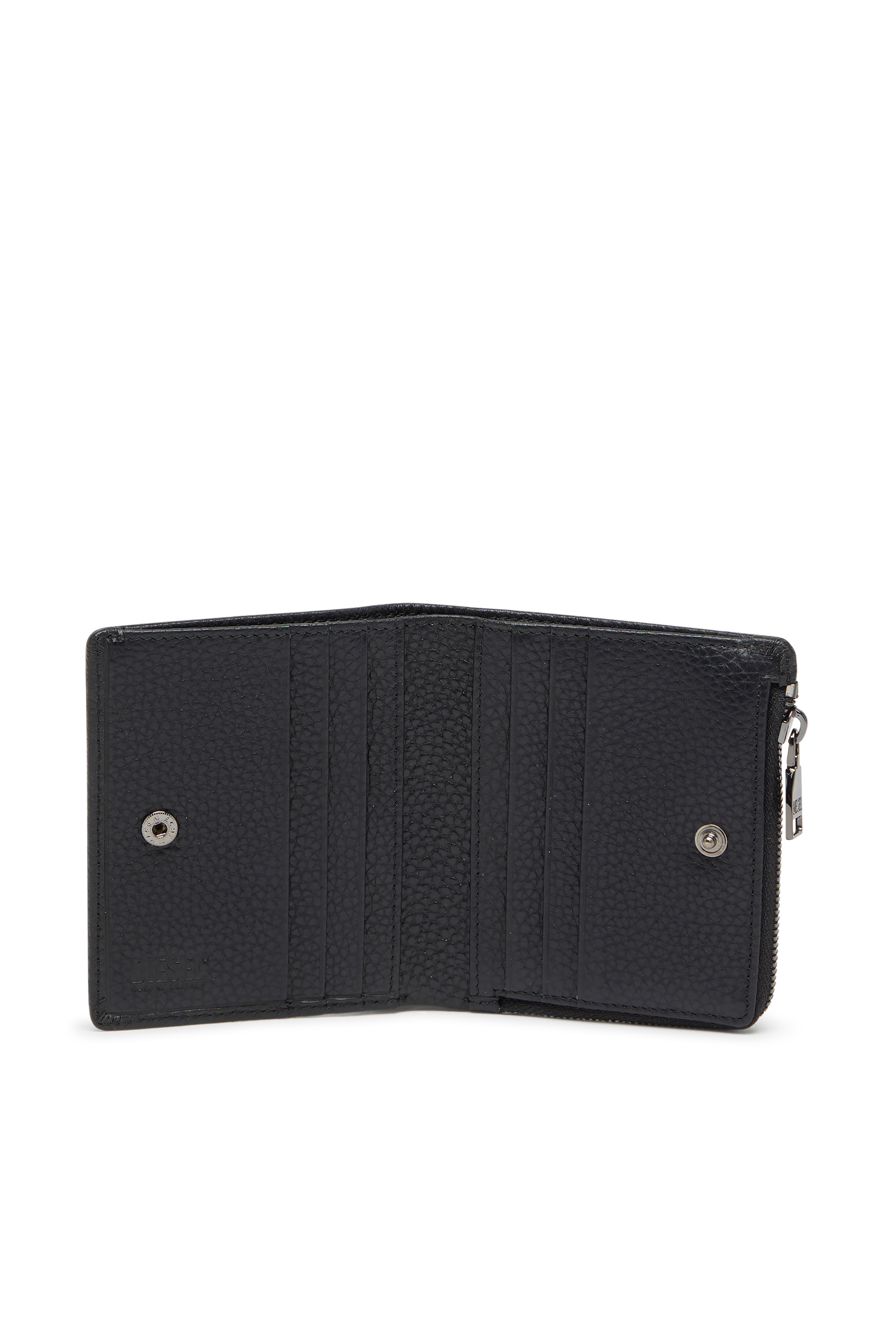 Diesel - HISSU EVO BI FOLD ZIP L, Male's 二つ折りウォレット in ブラック - 3