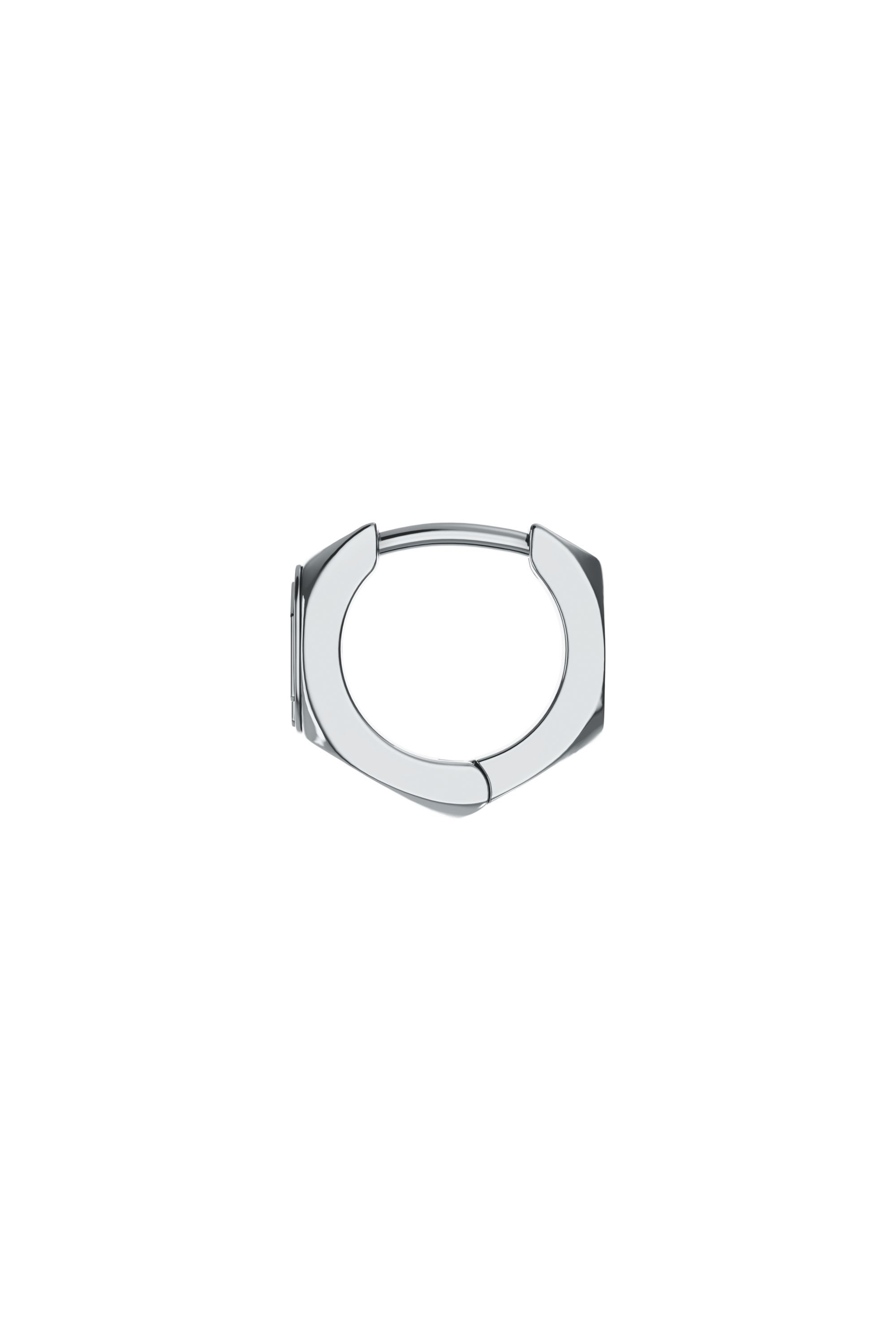 Diesel - DX1692040 JEWELLERY, Unisex's Stainless steel single hoop earring in シルバー - 1