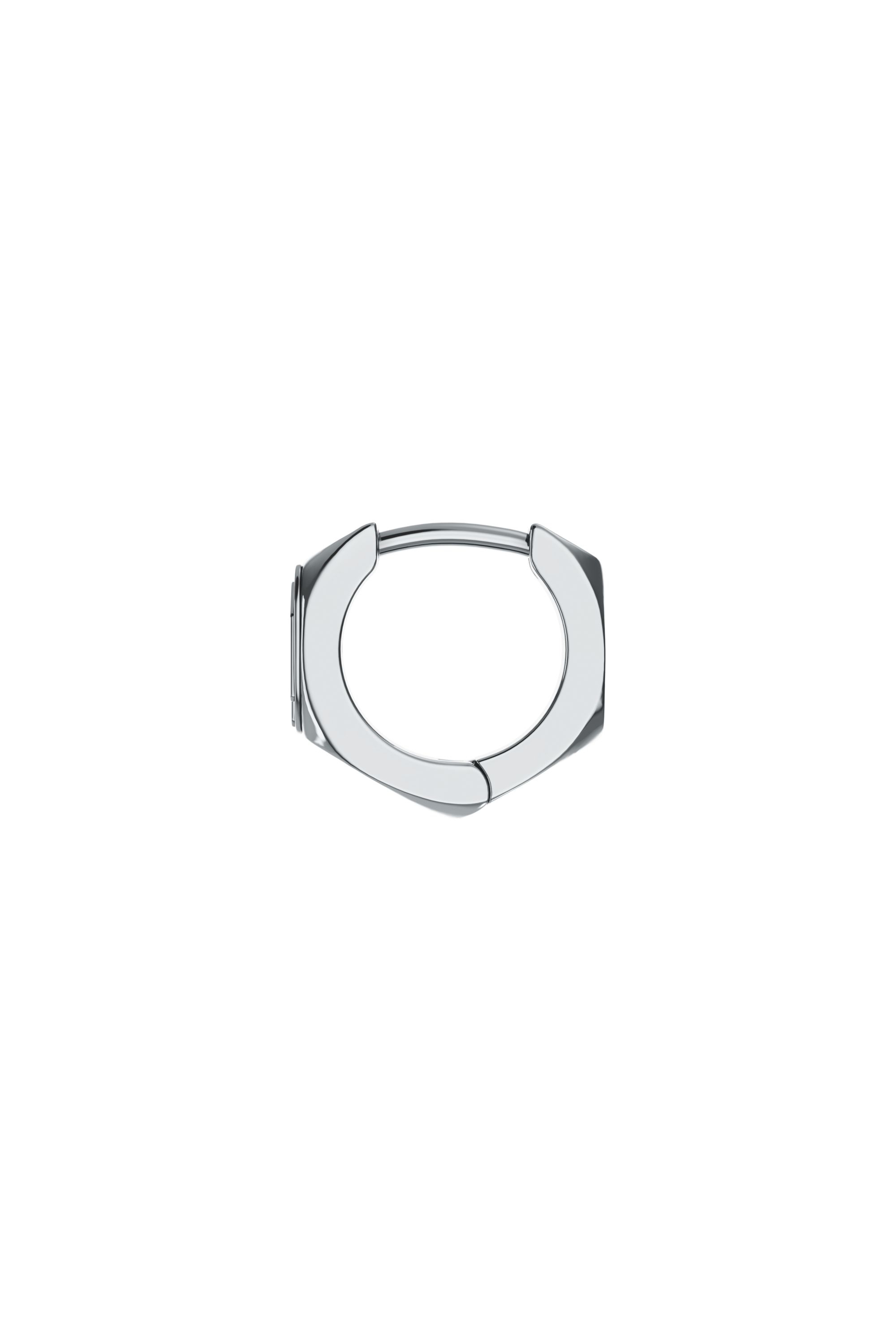 Diesel - DX1692040 JEWELLERY, Unisex's Stainless steel single hoop earring in シルバー - 1