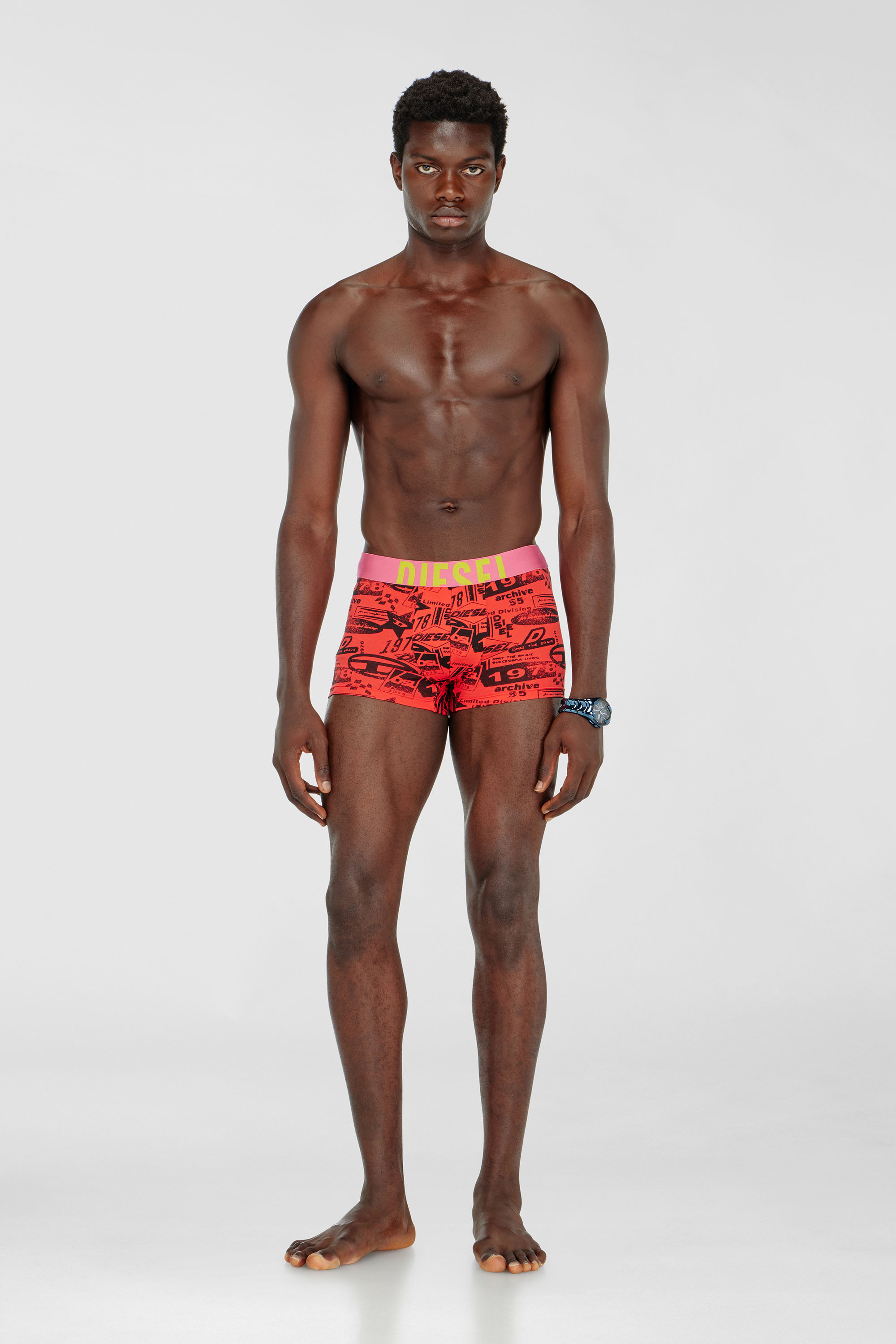 Diesel - DAMIEN-D-POP-40, Male's ボクサーパンツ in レッド - 1
