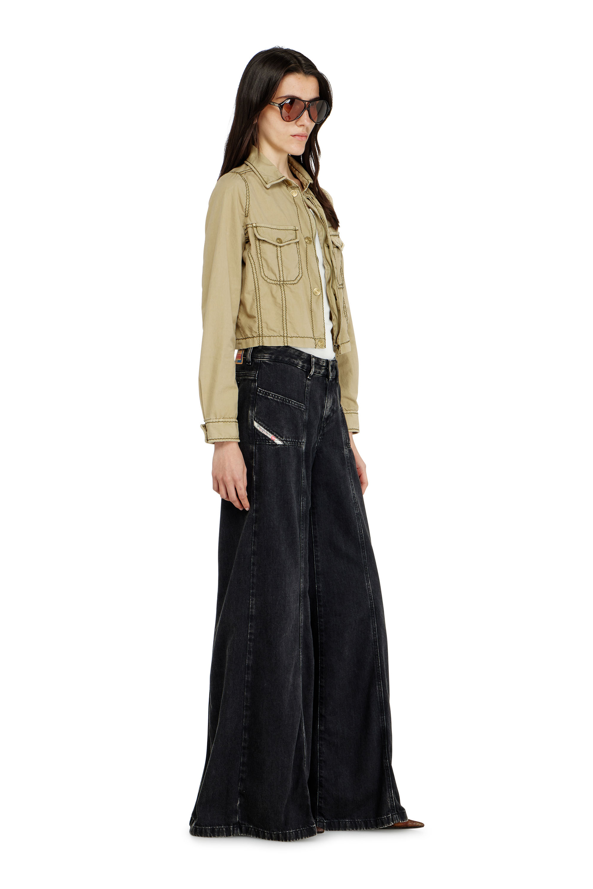Diesel - Female's Flare Jeans D-Akii 068HN, ブラック/ダークグレー - 2