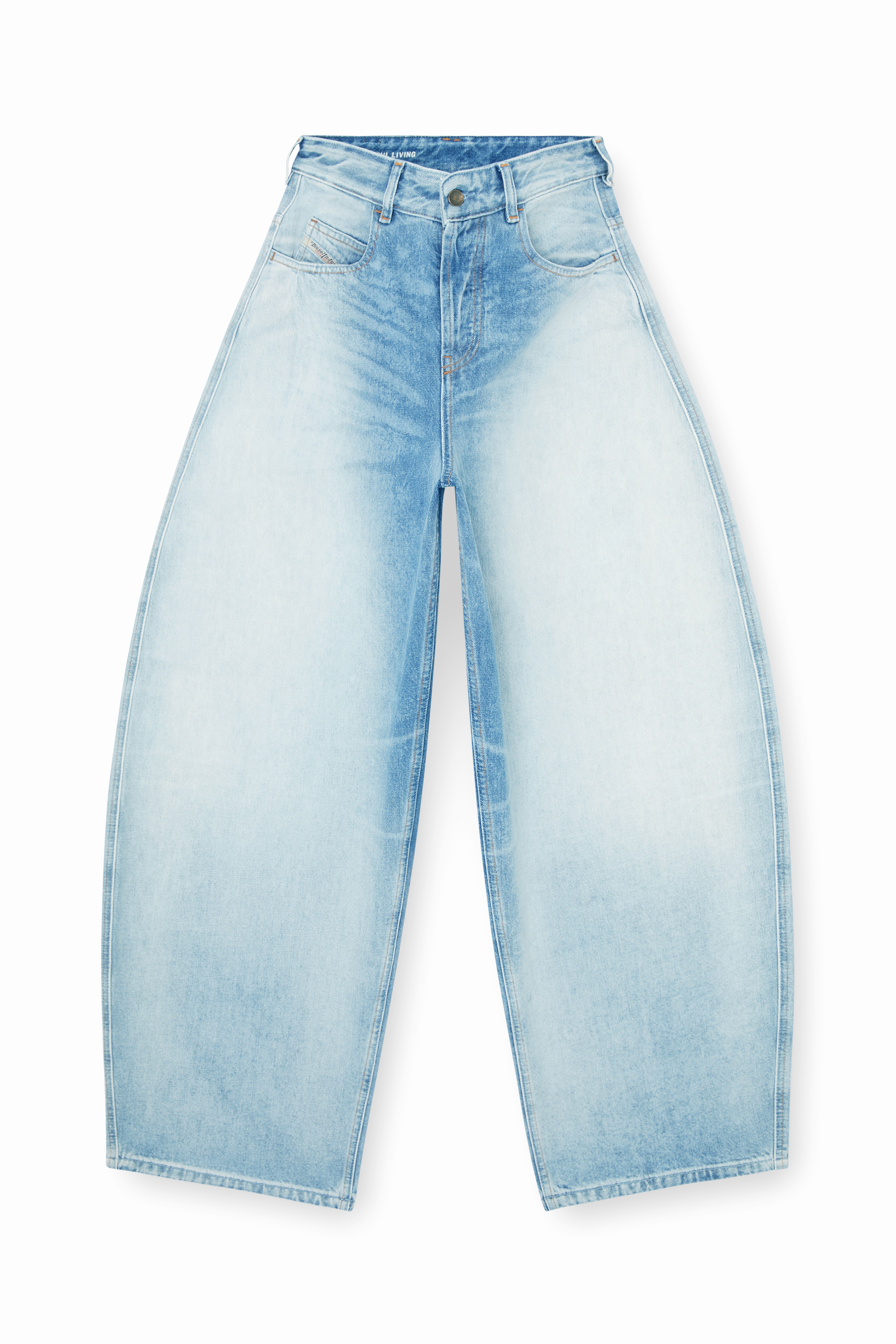 Diesel - Female's Relaxed Jeans 1987 D-Khelz 007EE, ライトブルー - 3