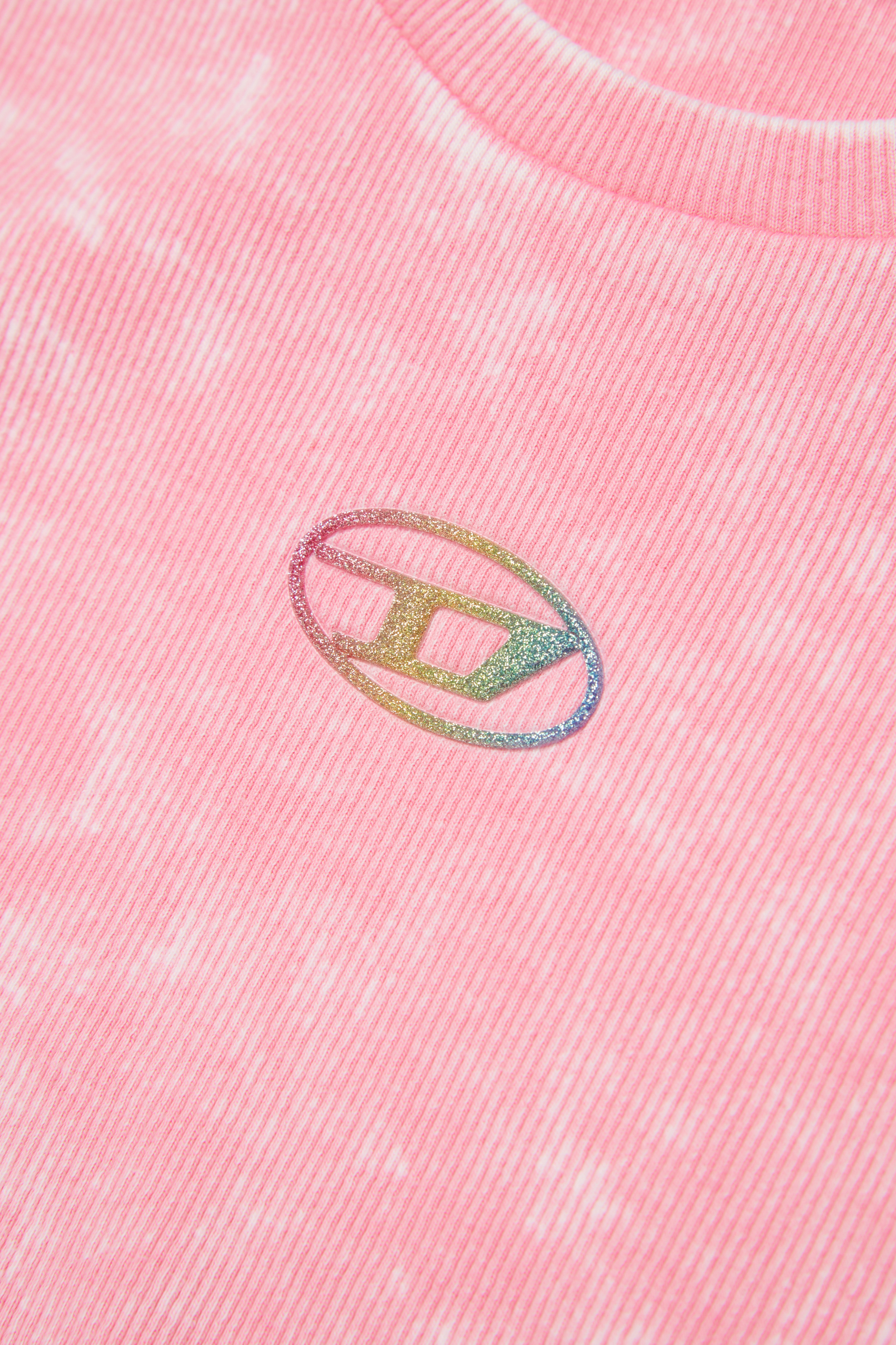 Diesel - TAILIA, Female's Tシャツ in ピンク / ホワイト - 4