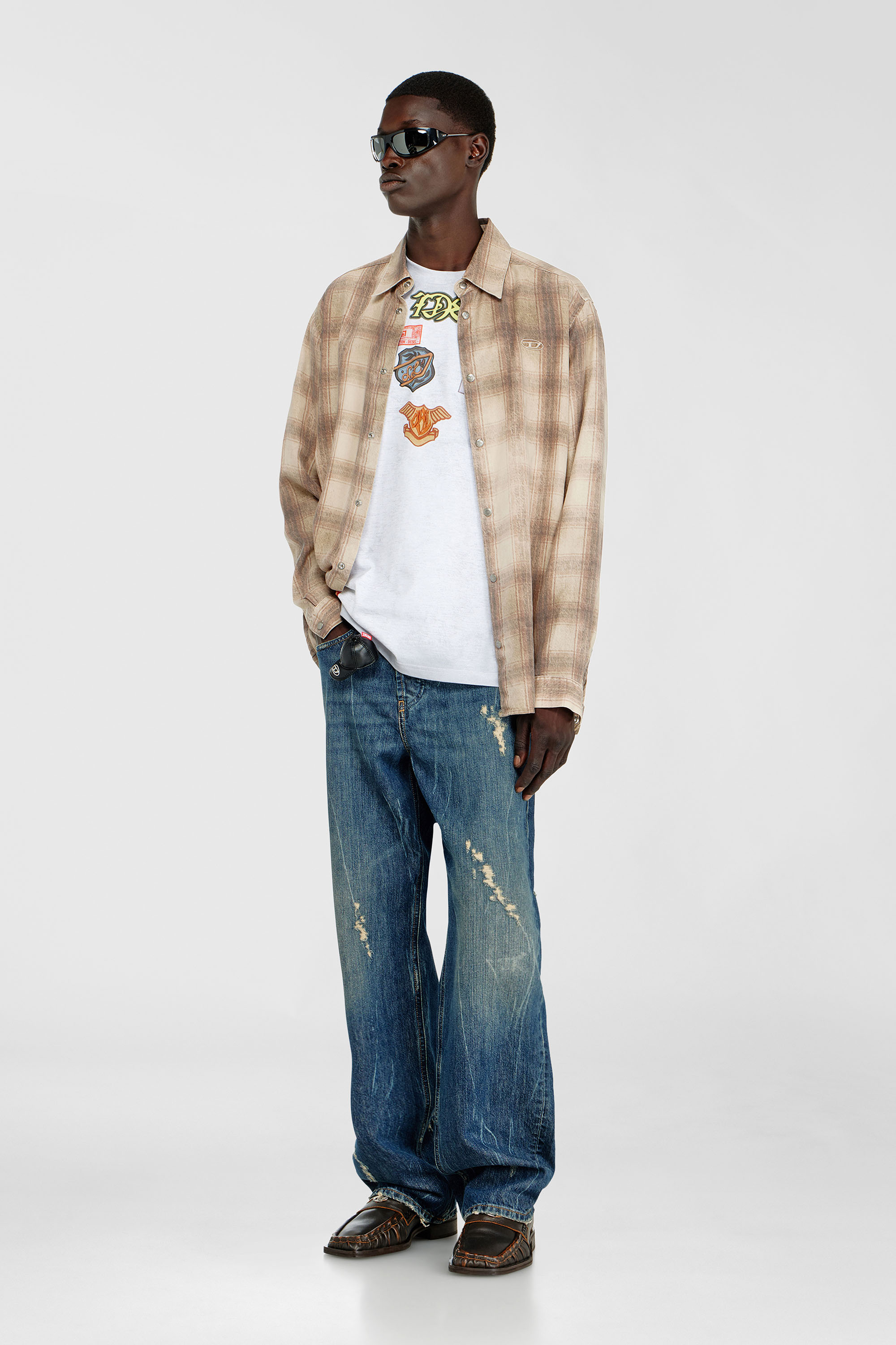 Diesel - T-BOXT-AA6, Male's Tシャツ in ホワイト - 1
