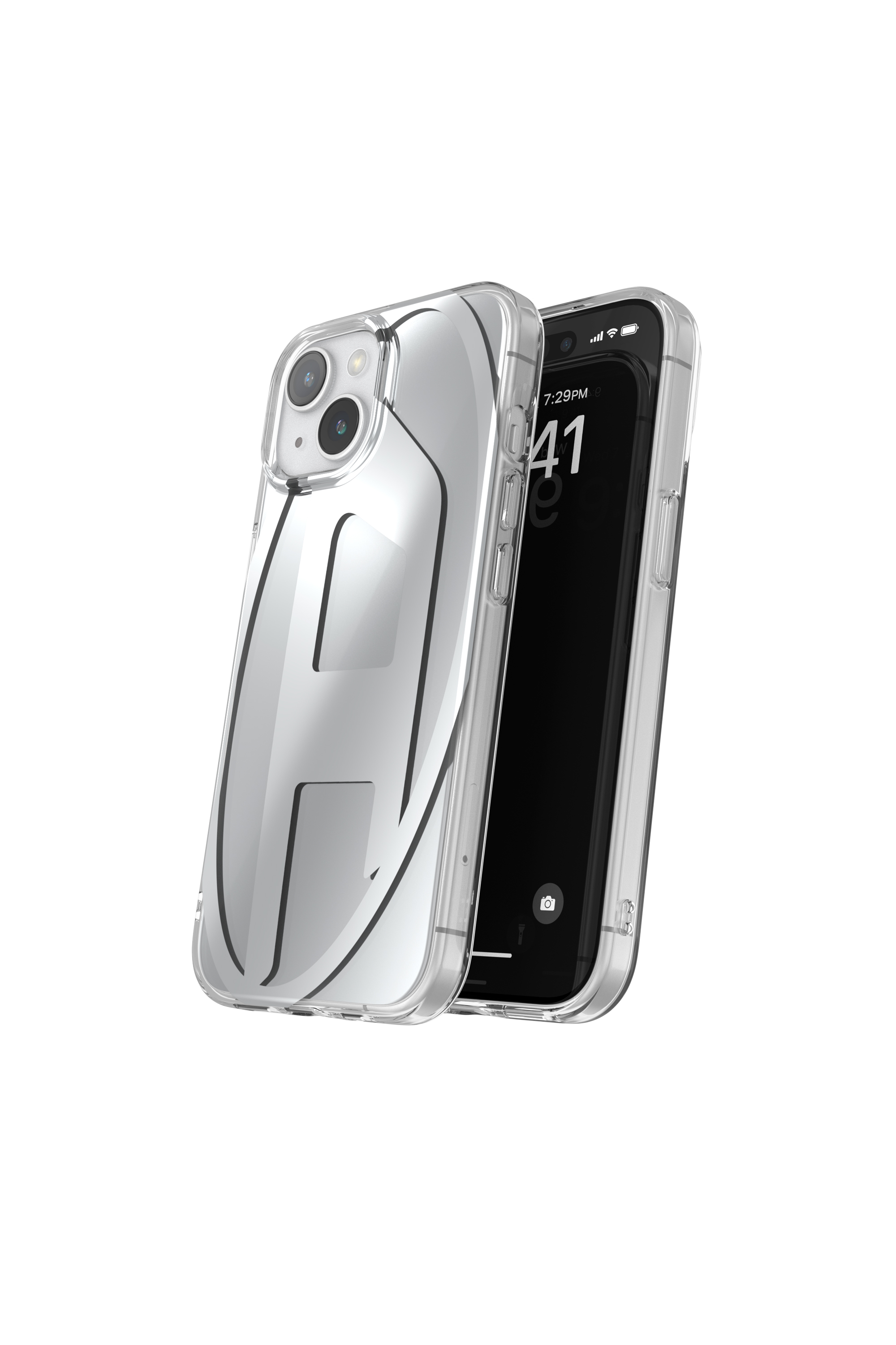 Diesel - 54095 MOULDED CASE, Unisex's iPhone 15 クリアケース in シルバー - 3