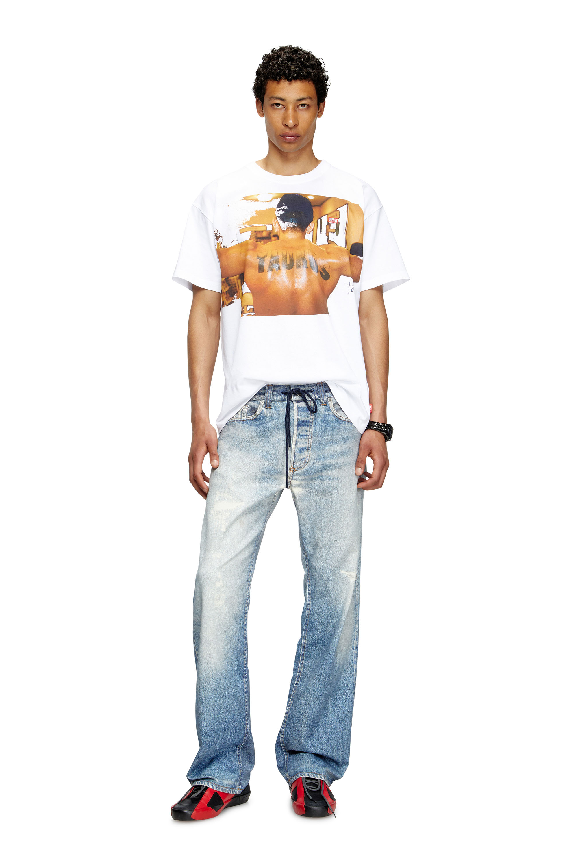 Diesel - PR-T-NORM-TOM25-1, Unisex's T-shirt with graphic print in ホワイト - 1