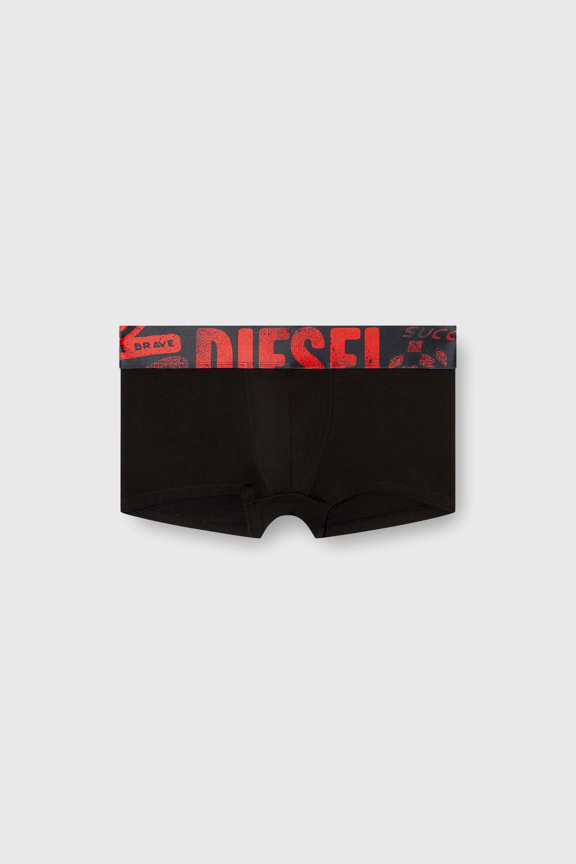 Diesel - DAMIEN-D-POP-55, Male's ボクサーパンツ in ブラック/レッド - 2