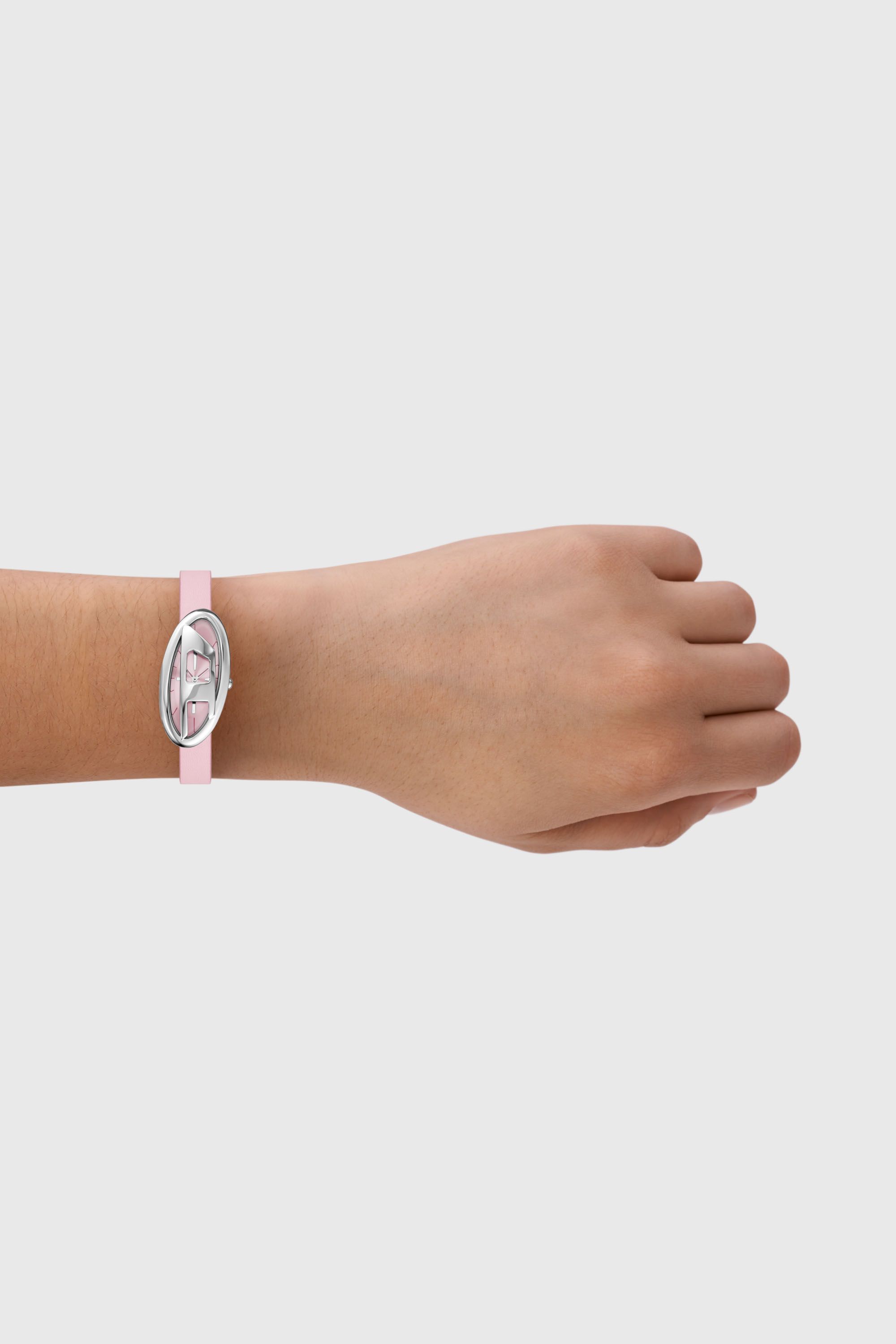 Diesel - DZ5621 WATCH, Female's D-Era Two-Hand Leather Watch in ピンク / ホワイト - 4