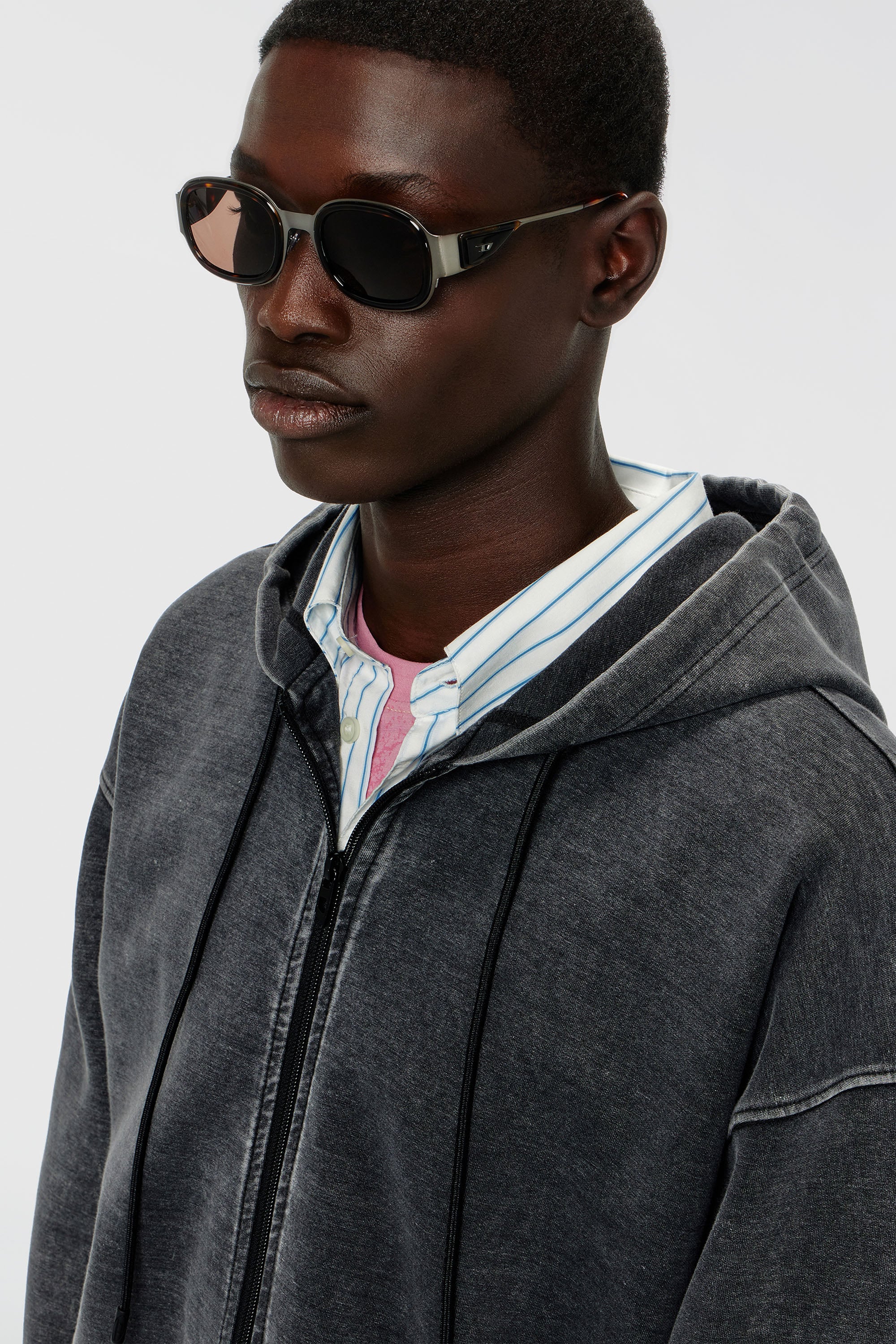Diesel - 0DL1020, Unisex's スクエア サングラス in ブラウン - 4