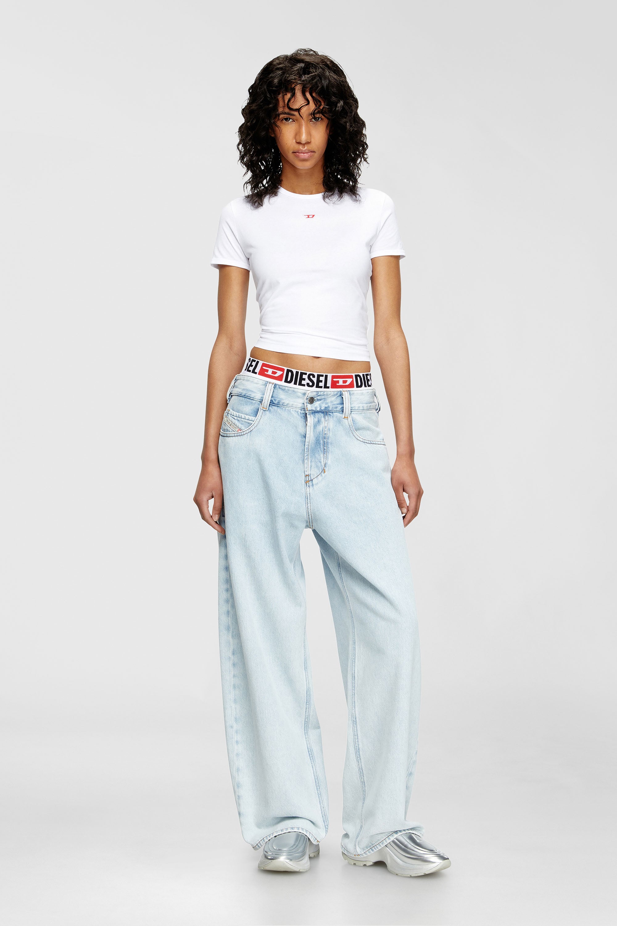 Diesel - Unisex's Relaxed Jeans 1997 D-Enim-M 09M74, ライトブルー - 1