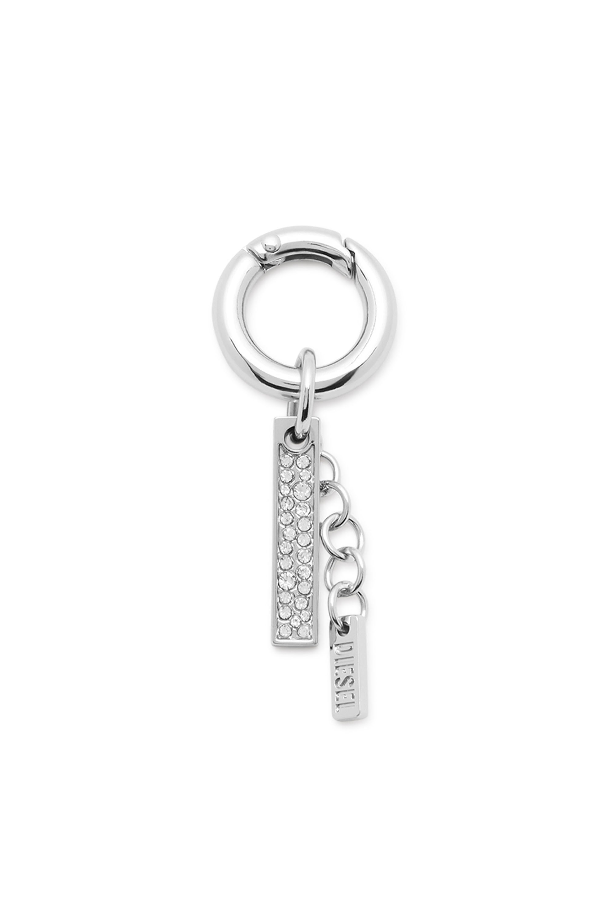 Diesel - CHARM-I, Unisex's Charm with rhinestone pendant in シルバー - 1