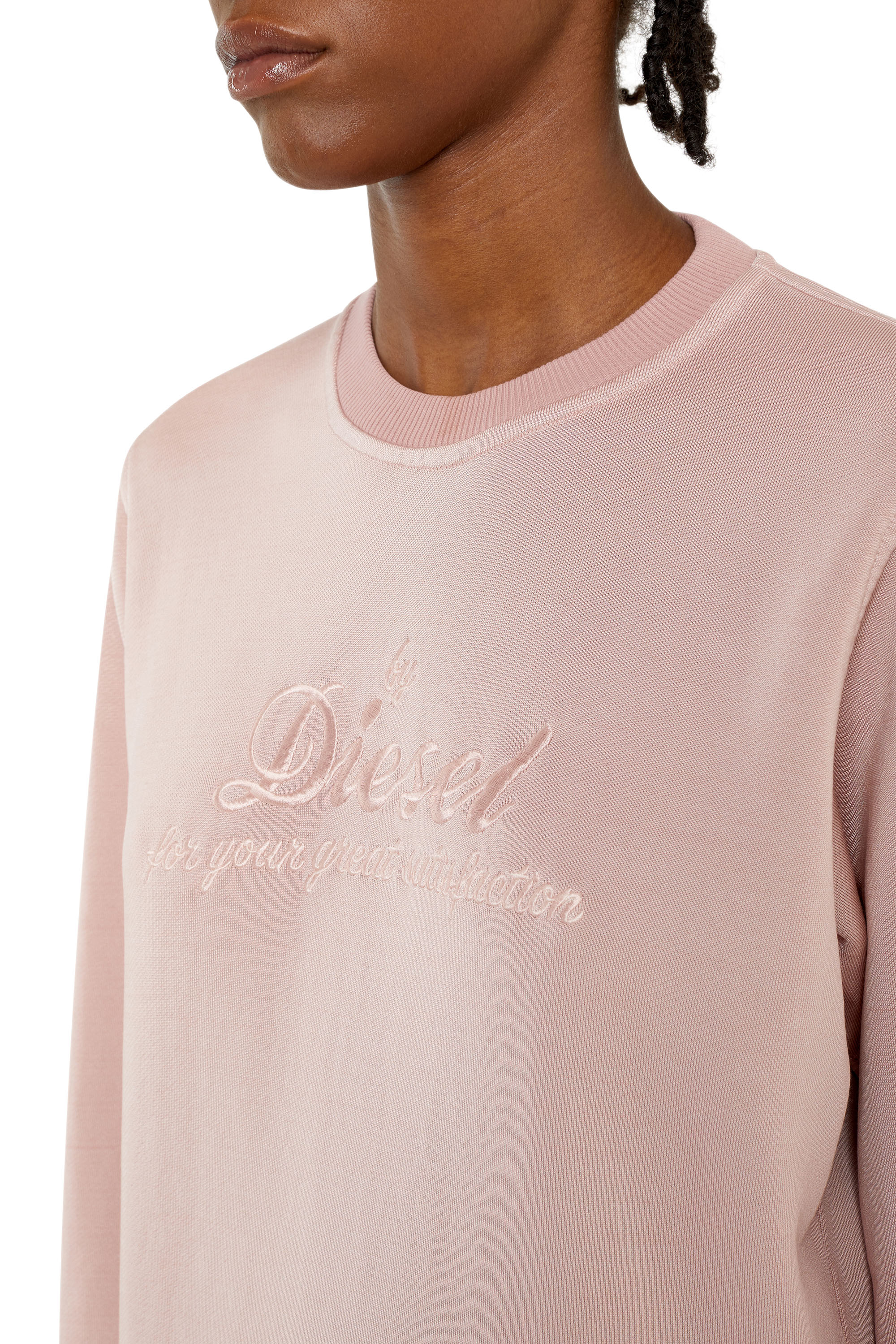 洗練されたデザイン DIESEL F-ANGS-B1 刺繍が可愛いスウェット