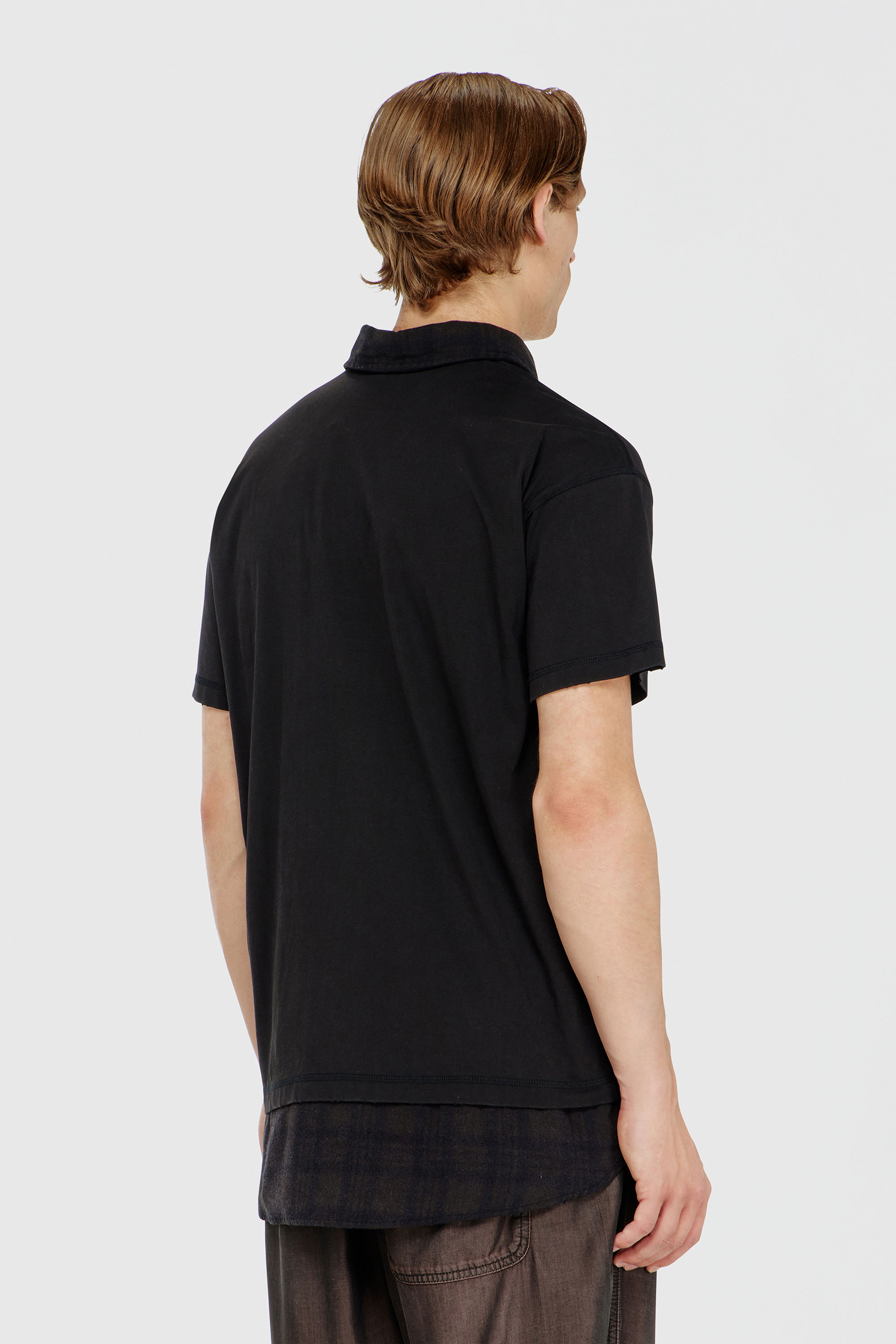 Diesel - T-ANSEL, Male's ポロシャツ in ブラック - 4