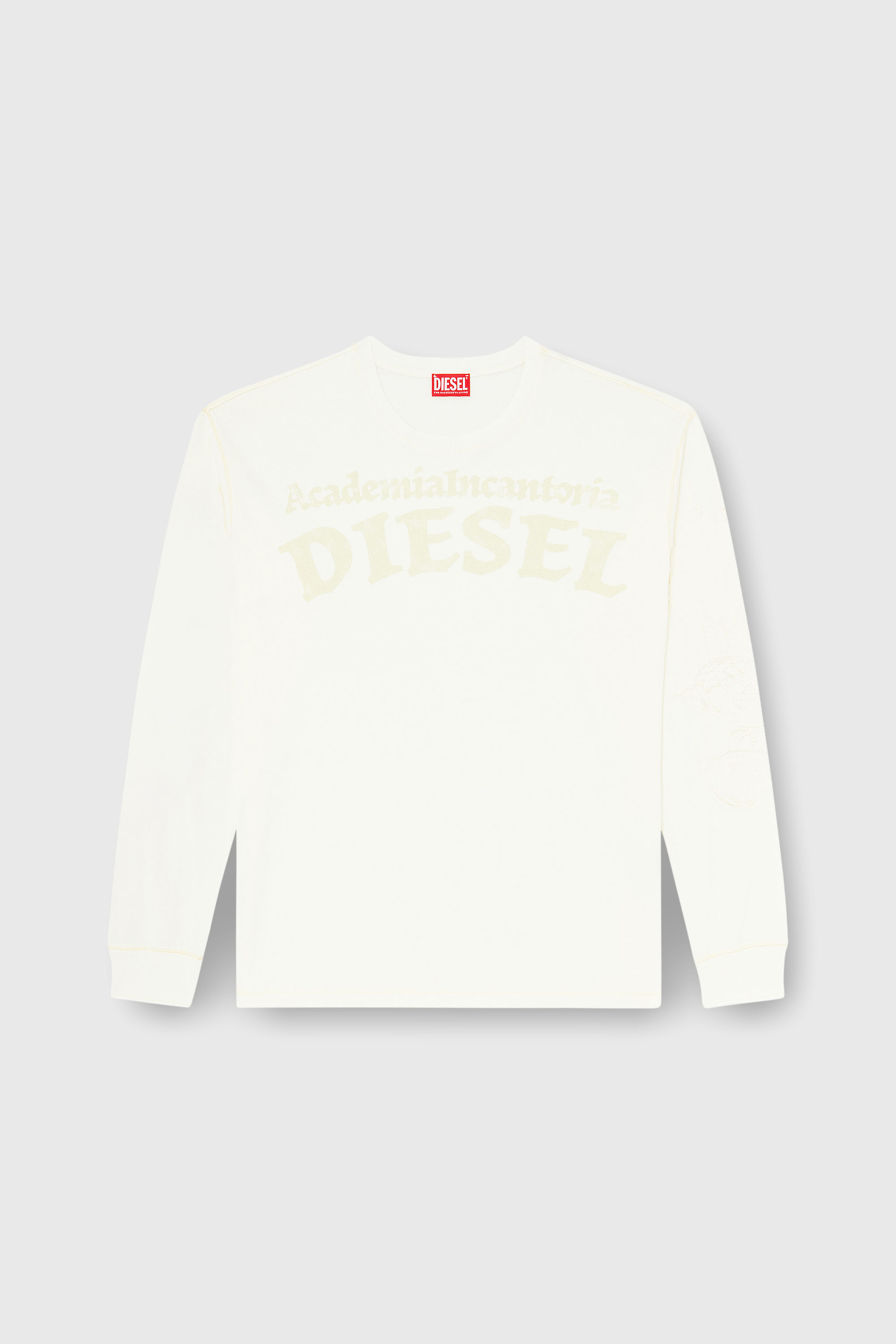 Diesel - T-NORM-LS-AA3, Male's 長袖Tシャツ in ホワイト - 2