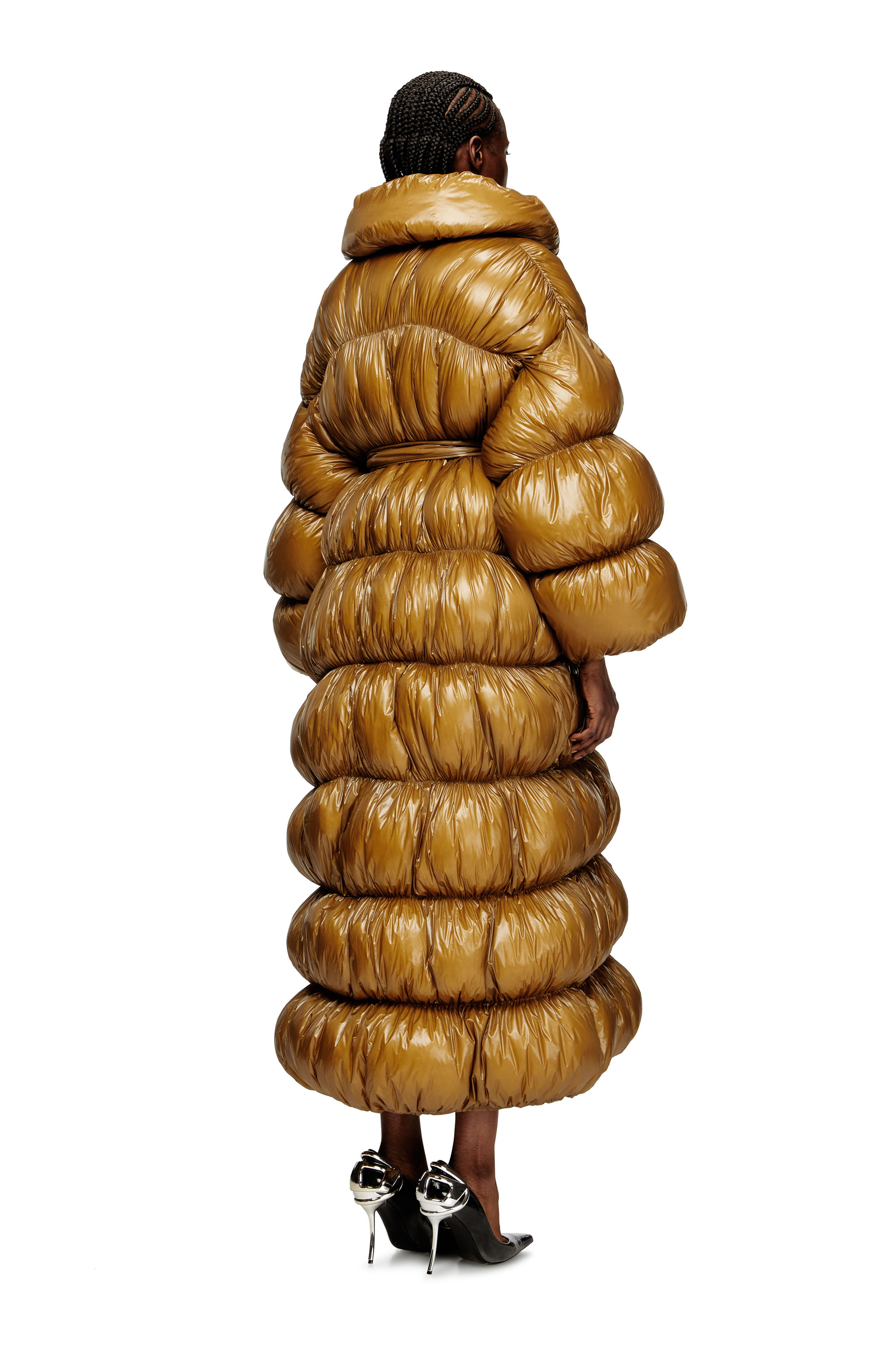 Diesel - W-INONA-LONG, Female's ダウンコート in ブラウン - 5