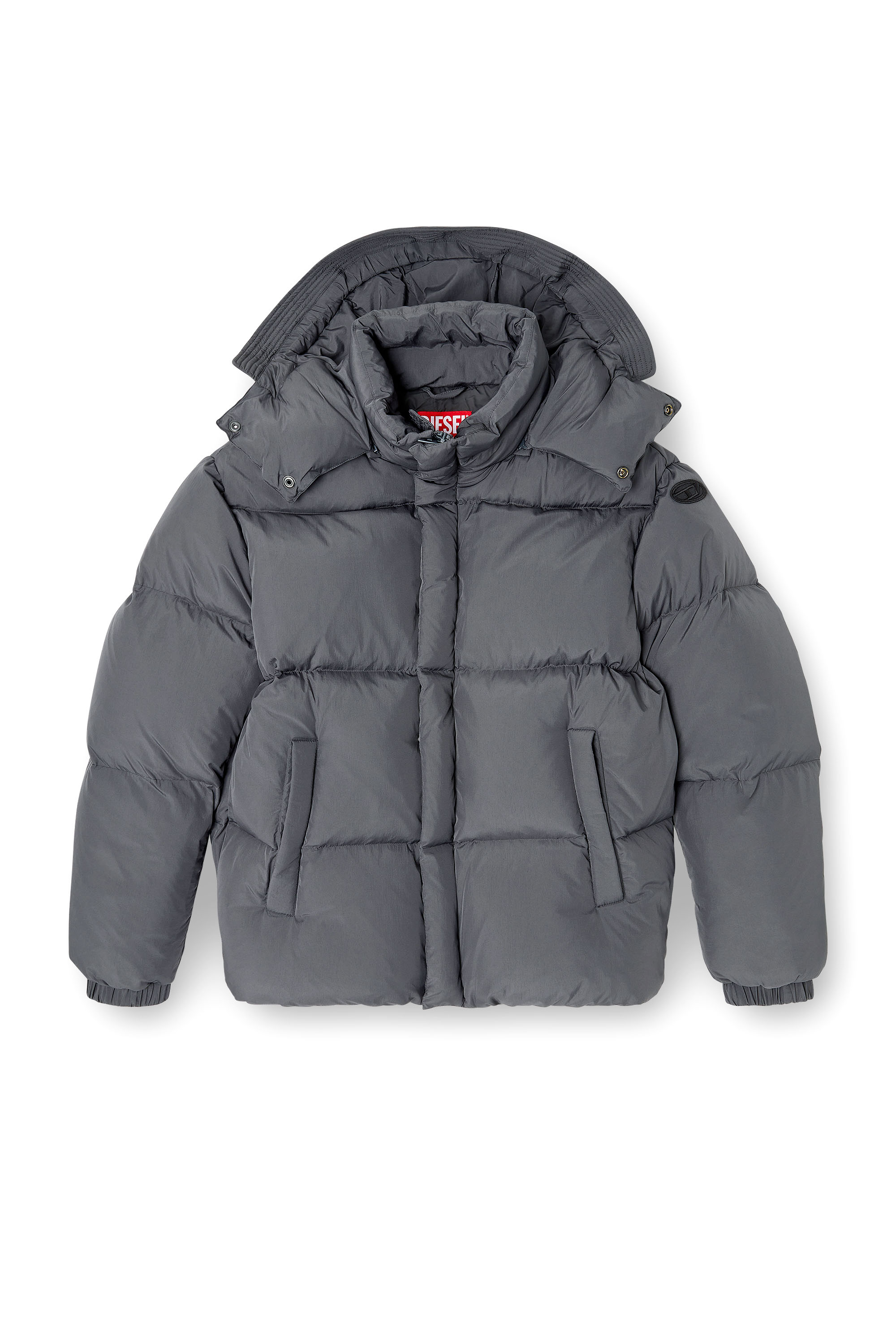 Diesel - W-ROLFYS-WRD, Male's ダウンジャケット in グレー - 3