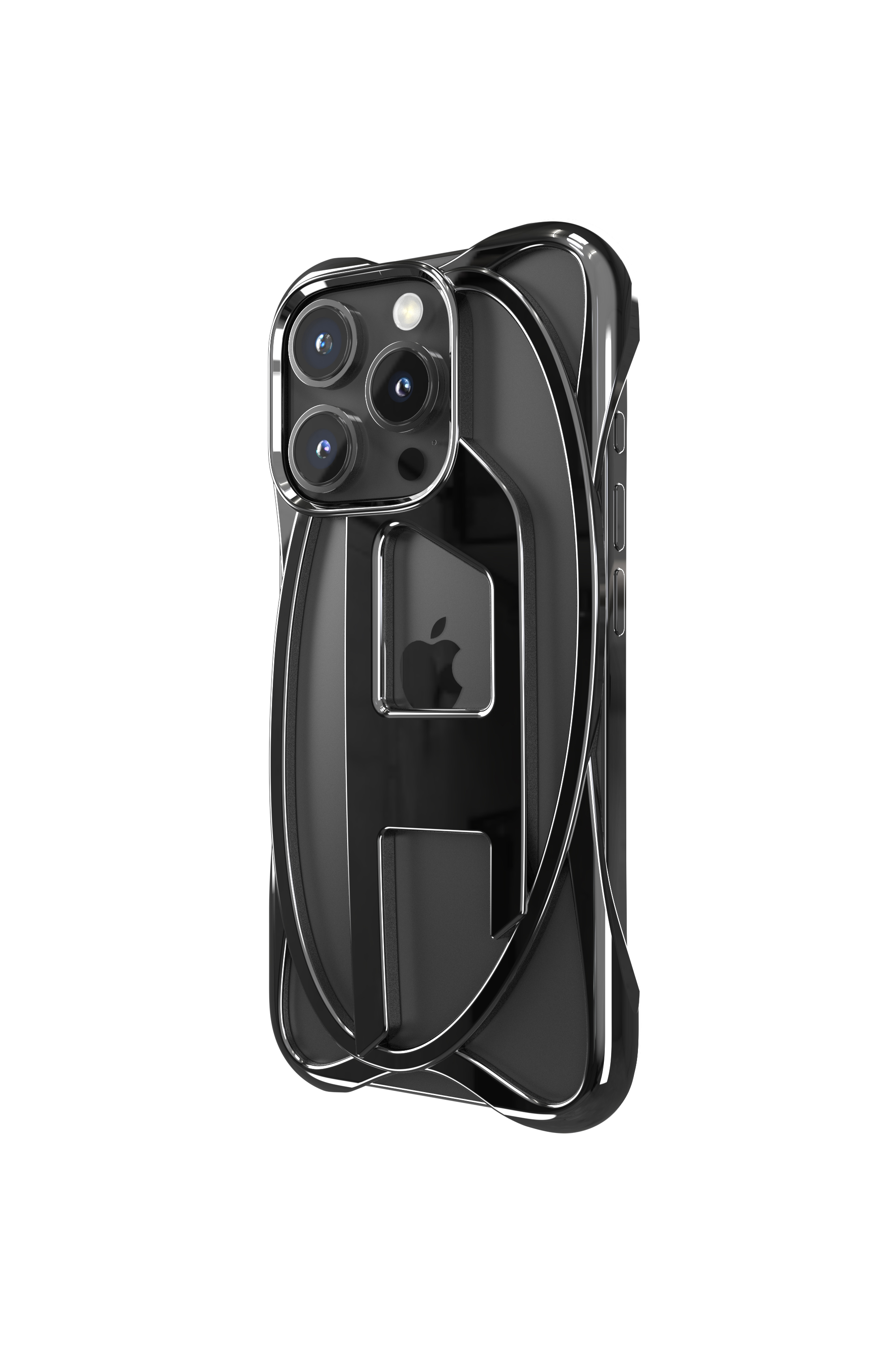 Diesel - 60268 CAGED D CASE, Unisex's Caged D Case iPhone 16 Pro in ブラック - 2
