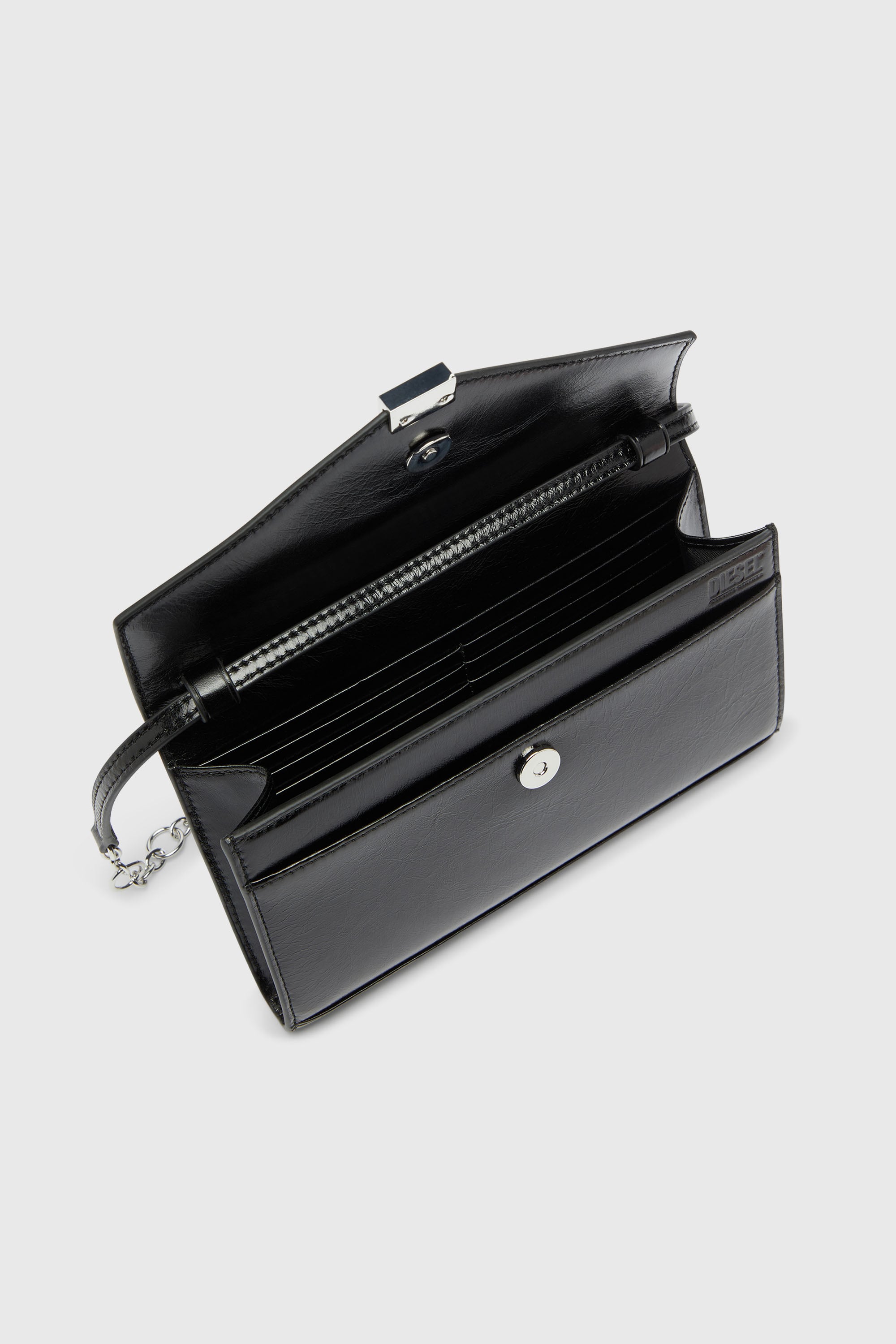 Diesel - D-ENVELOP WALLET ON CHAIN, Female's ウォレットバッグ in ブラック - 4