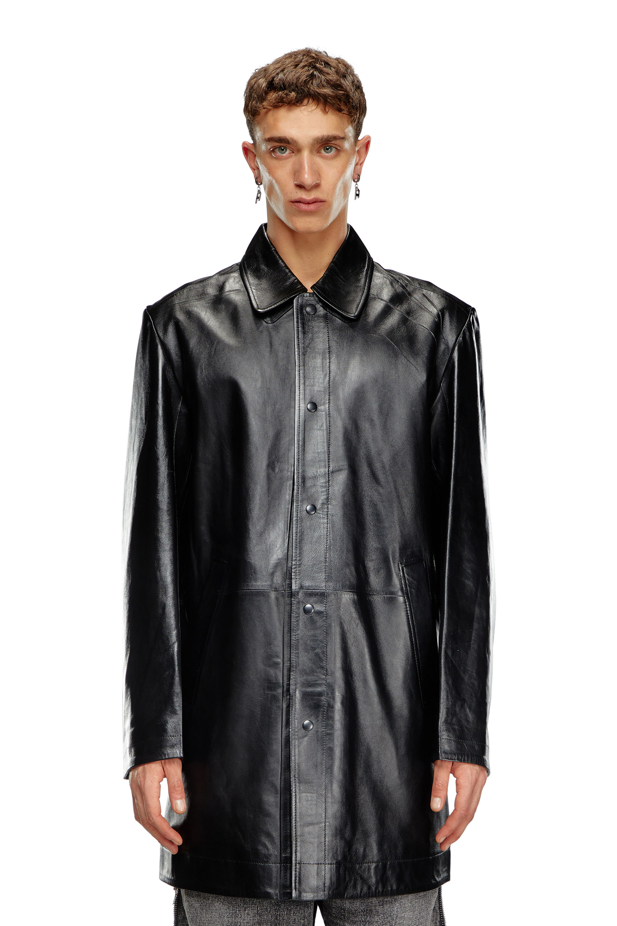 DIESEL◆レザージャケット・ブルゾン/S/レザー/BLK/00S6YW0EAXS/2020