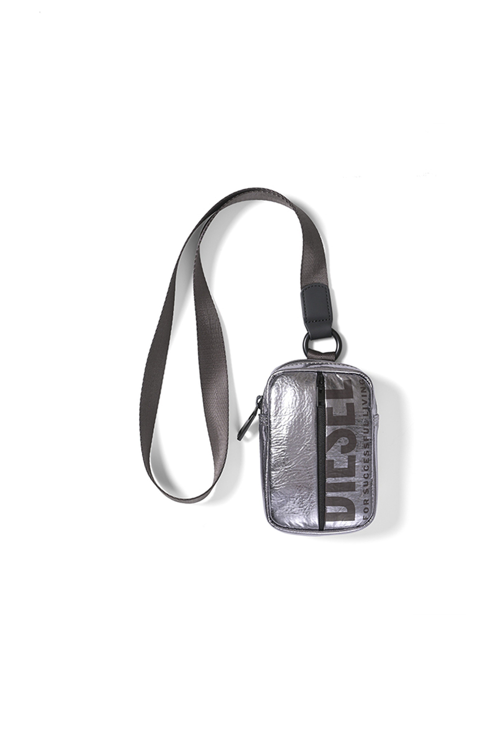 Diesel - STRAP MINI POUCH, Unisex's STRAP MINI POUCH in シルバー - 1