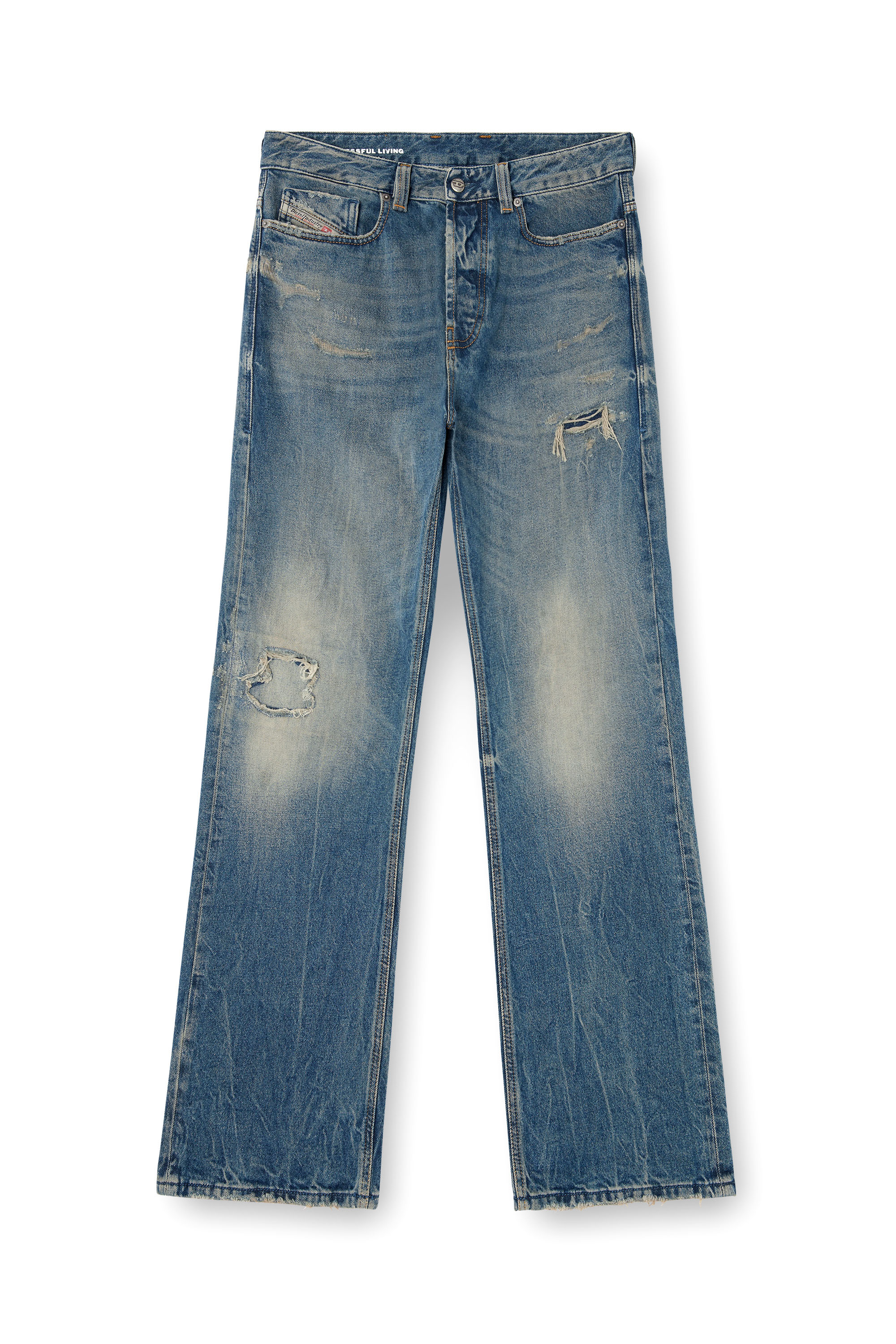 Diesel - Male's Relaxed Jeans 1980 D-Eeper 09M28, ミディアムブルー - 3