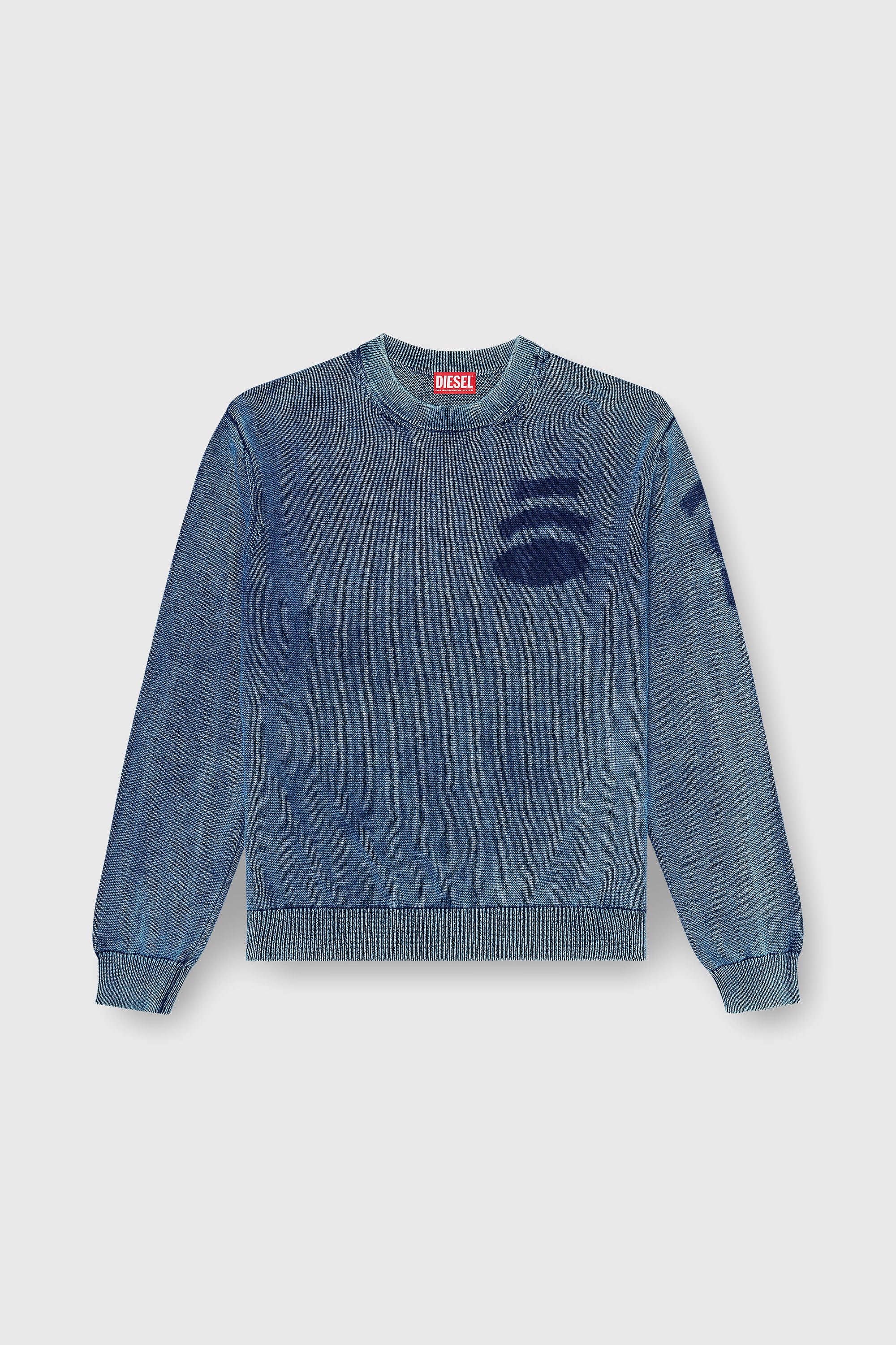 Diesel - K-PERNE, Male's プルオーバーニット in ミディアムブルー - 2