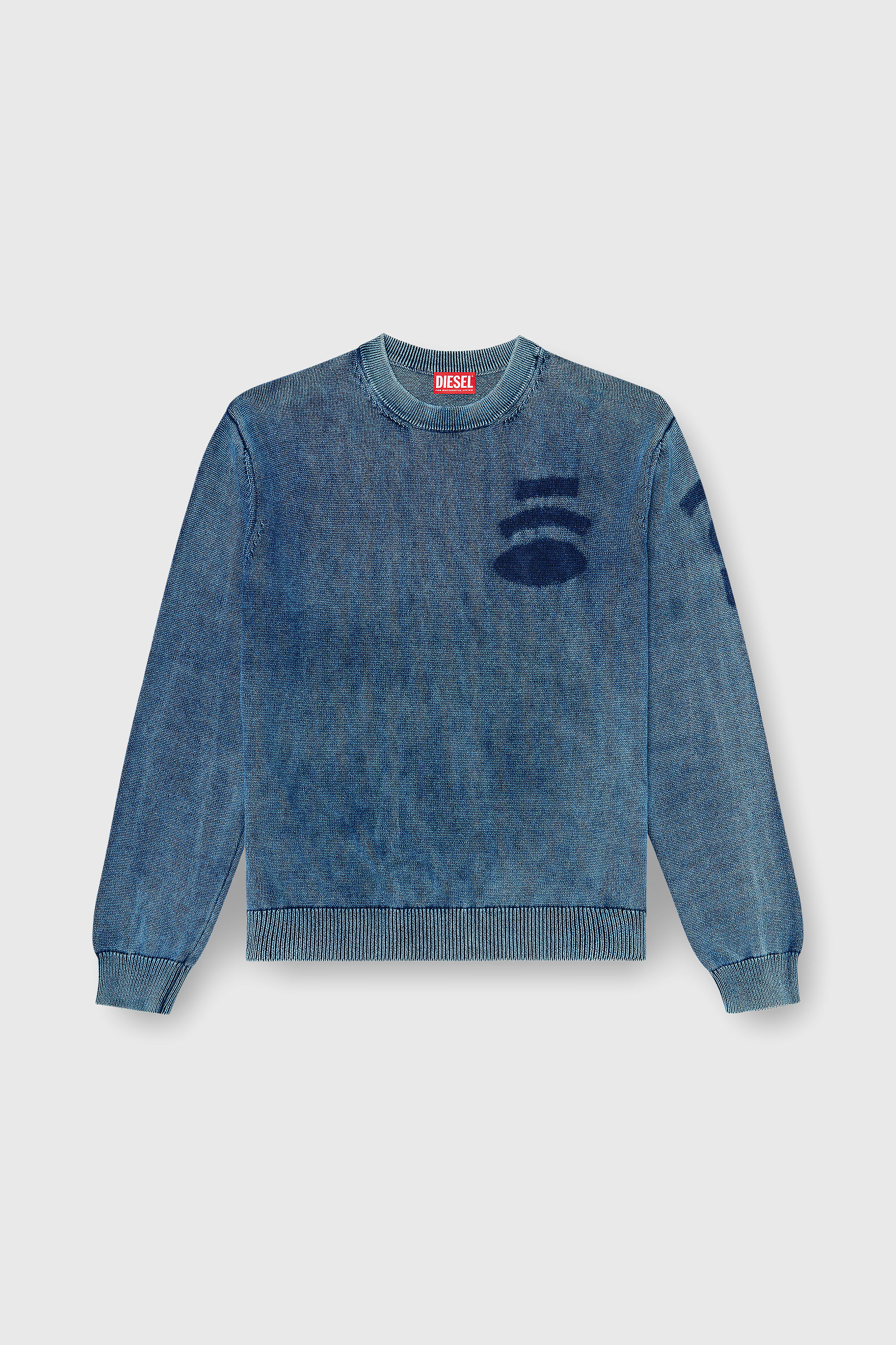 Diesel - K-PERNE, Male's プルオーバーニット in ミディアムブルー - 2