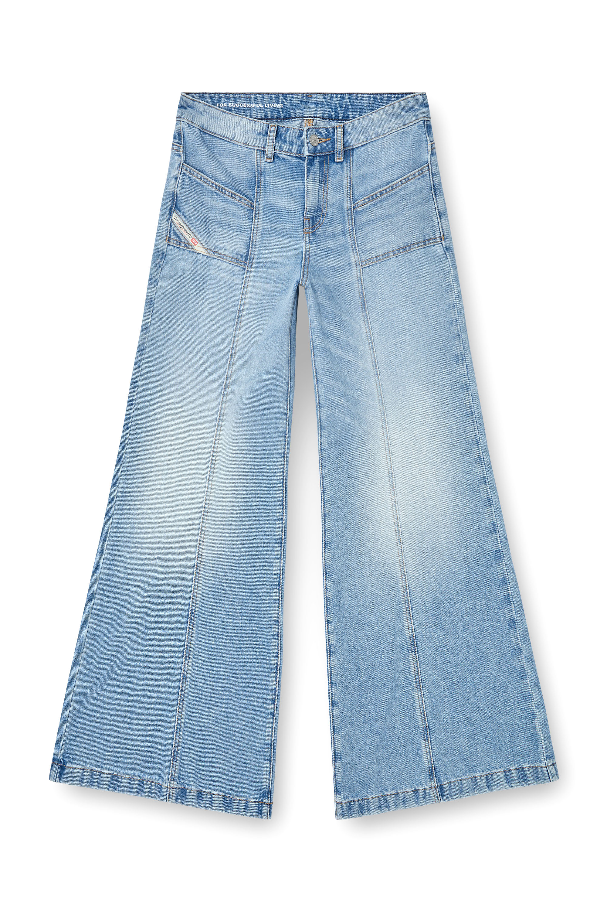 Diesel - Female's Flare Jeans D-Akii 0CLBA, ライトブルー - 2