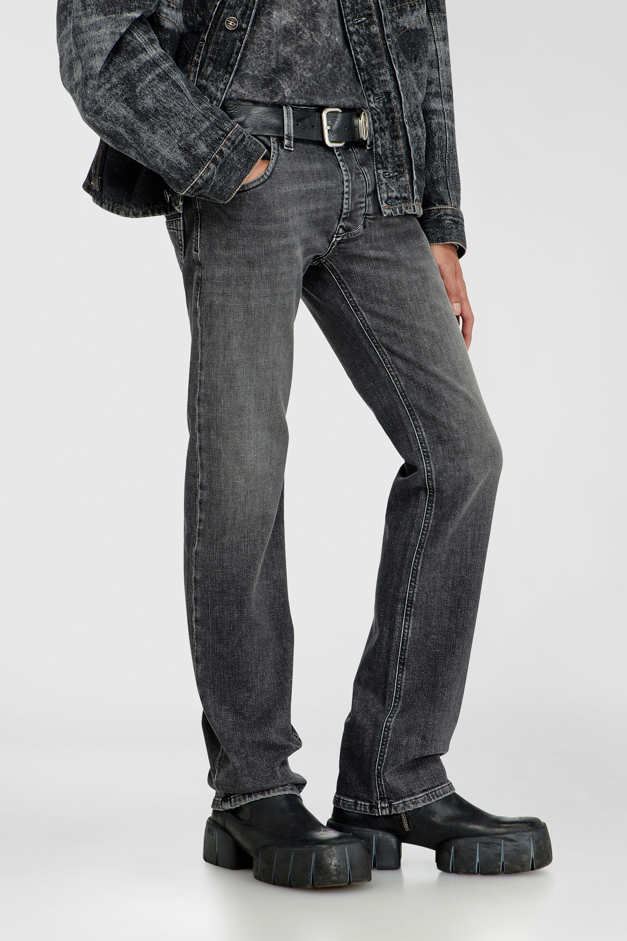 Diesel - Male's Regular Jeans 1985 Larkee 0HDBD, ブラック/ダークグレー - 7