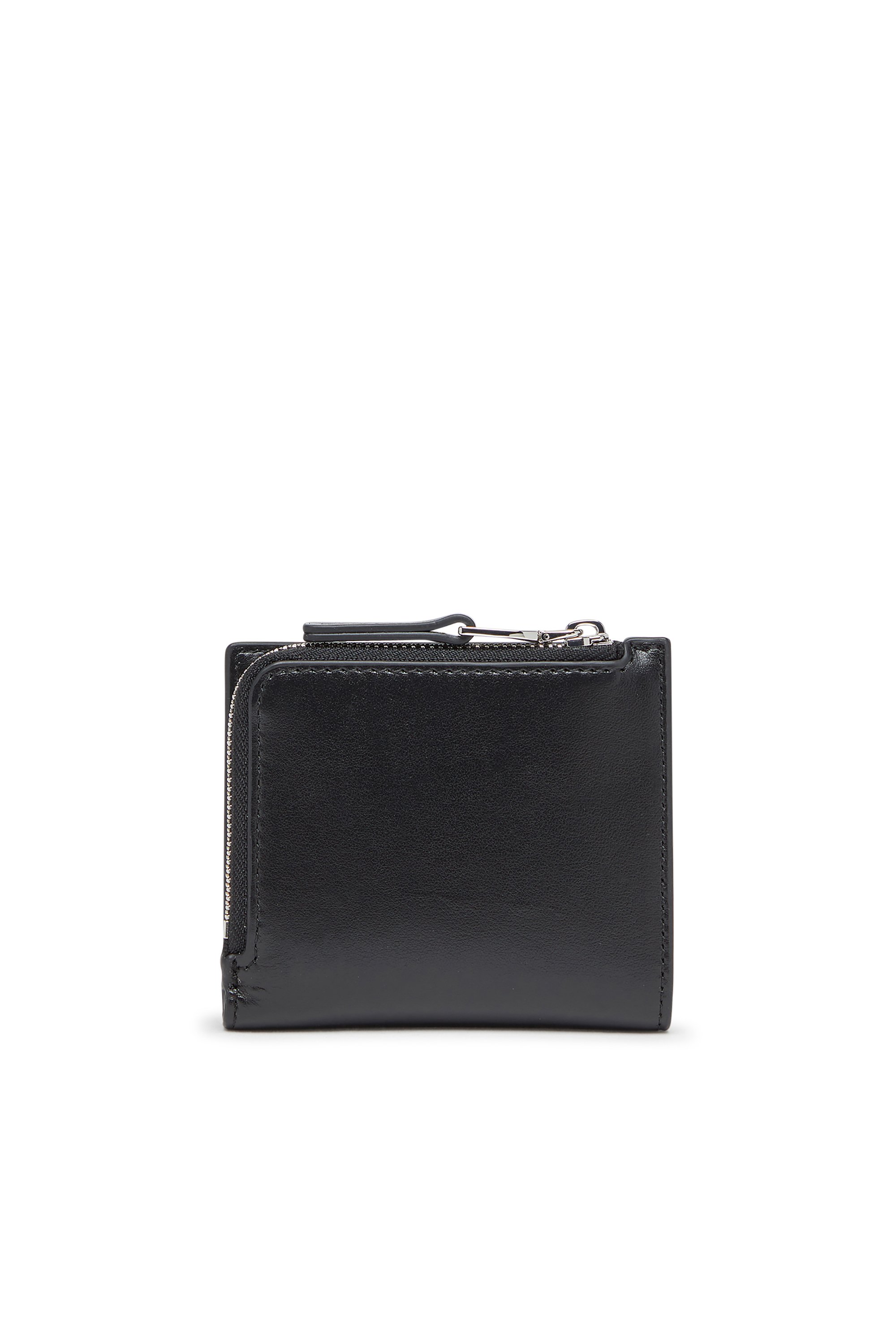Diesel - 1DR BI FOLD ZIP L, Female's Bi-fold wallet in leather in ブラック - 2