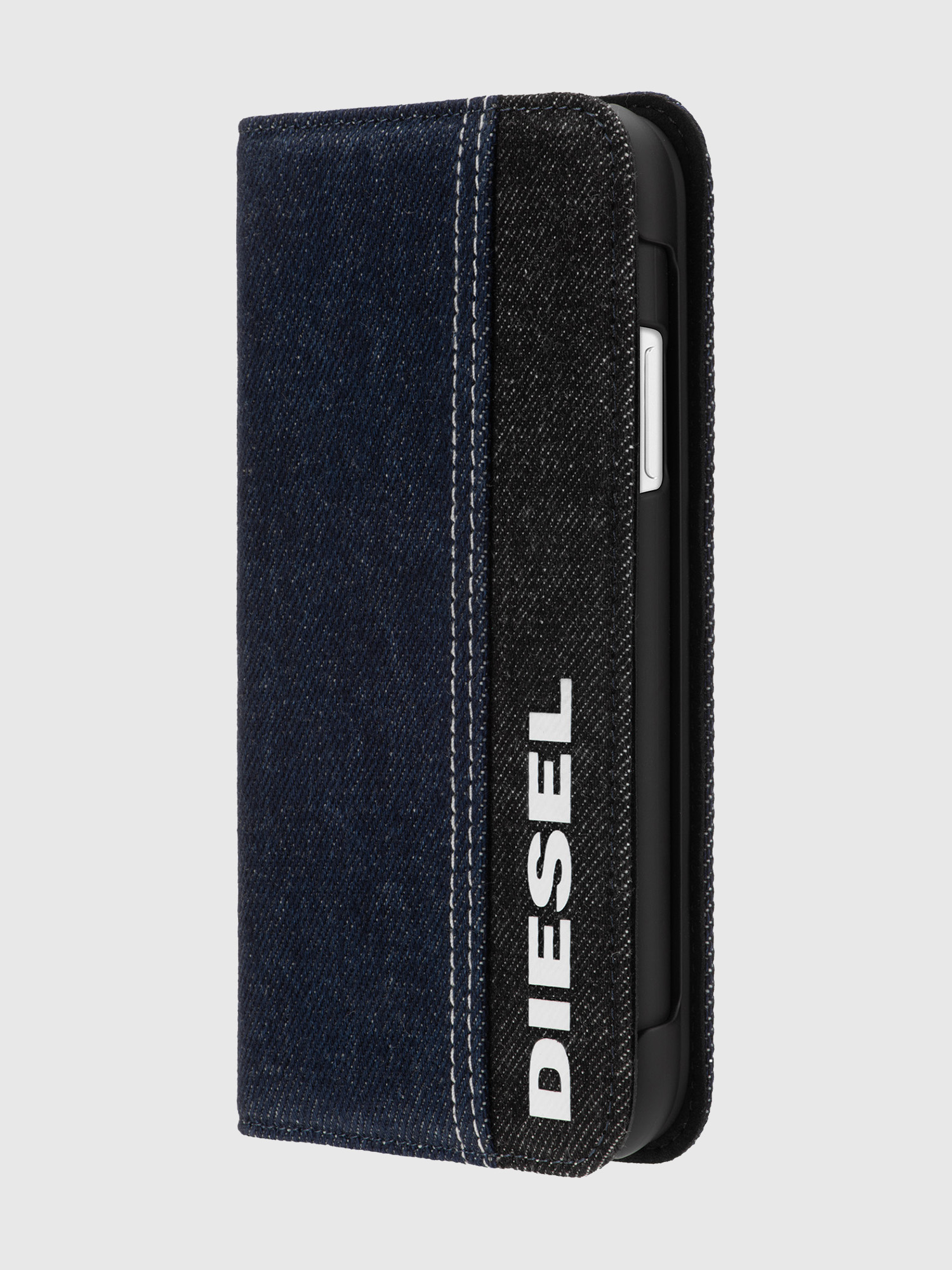 Diesel - DIPH-039-DENVL, Unisex's 2-in-1 folio case for iPhone 11 Pro Max in ブルージーンズ - 2