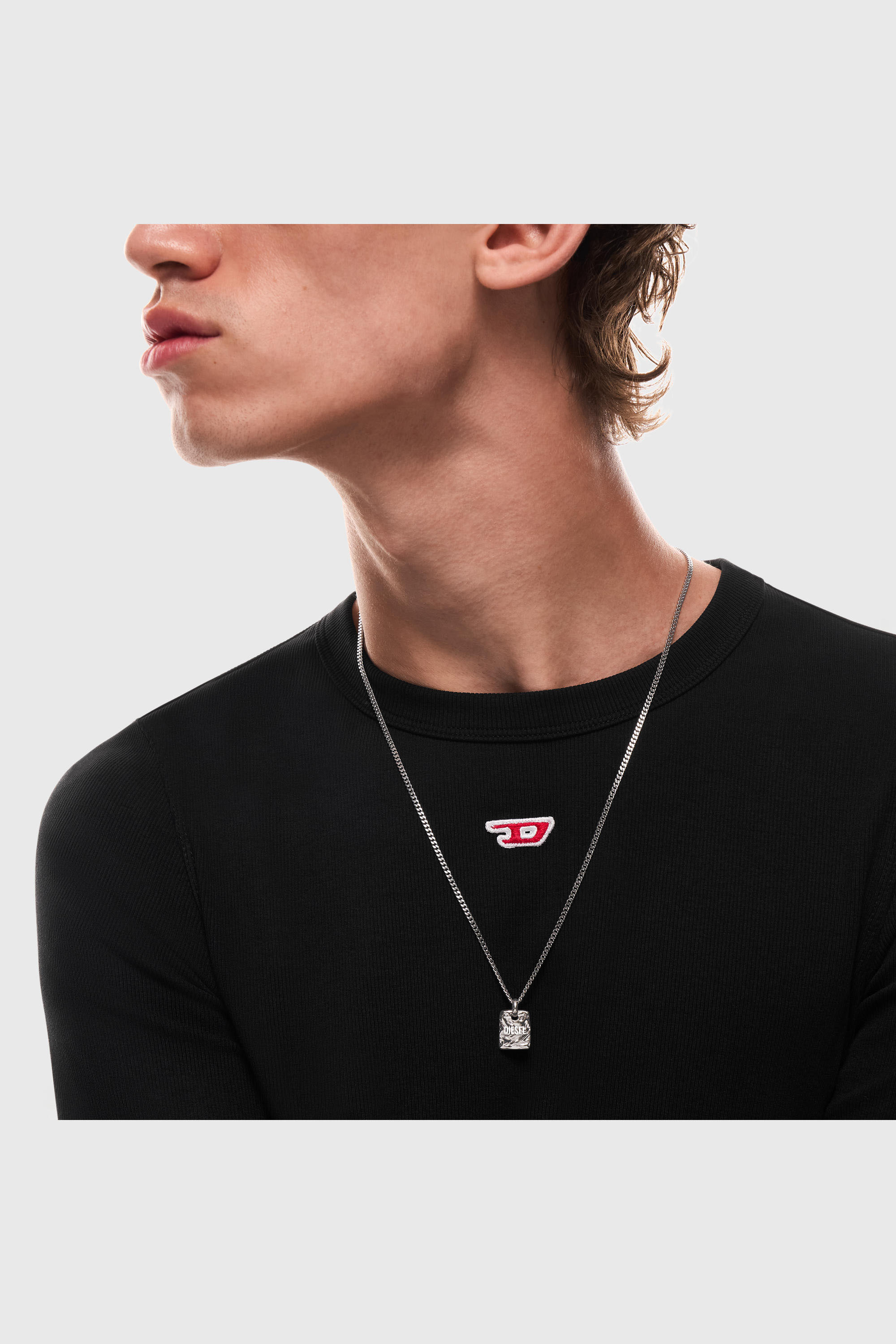 Diesel - DX1734040, Unisex's ネックレス in シルバー - 3