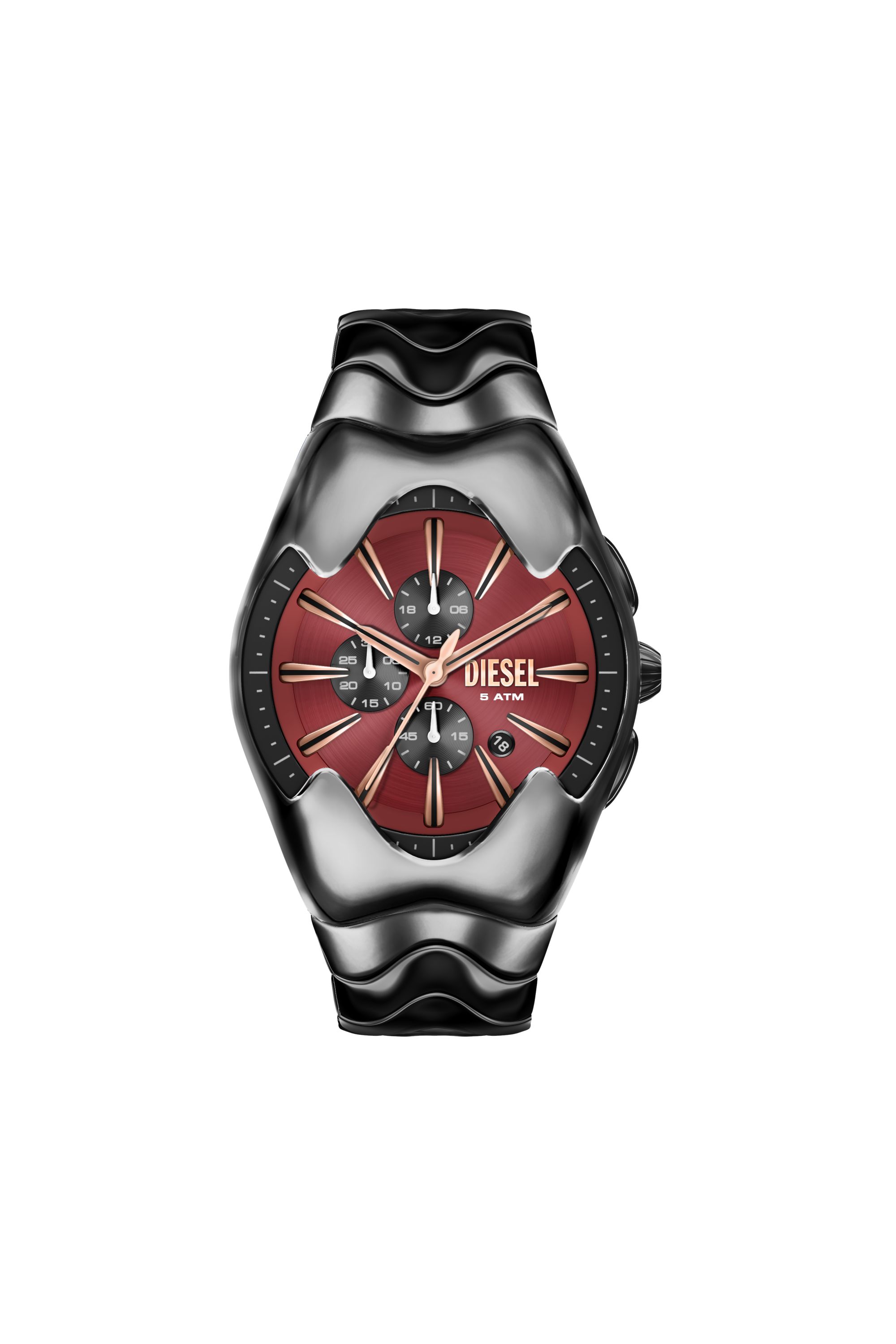 Diesel - DZ4713 WATCH, Male's Mercurial gunmetal stainless steel watch in ブラック - 1