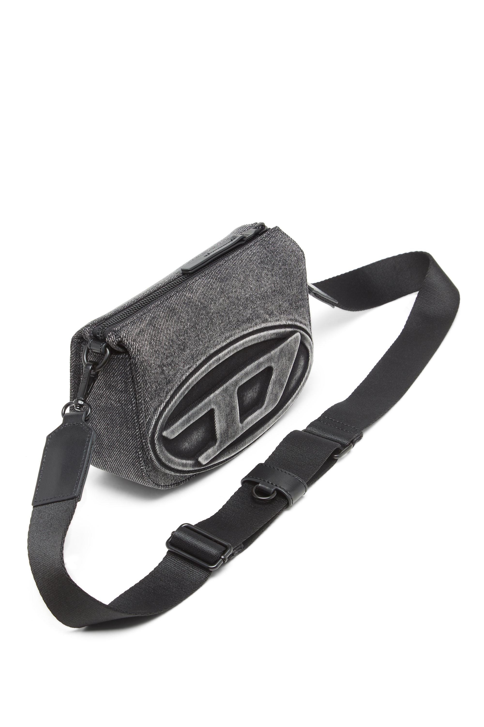 Diesel - 1DR CAMERA BAG, Unisex's 1DR-Camera bag in washed denim in グレージーンズ - 5