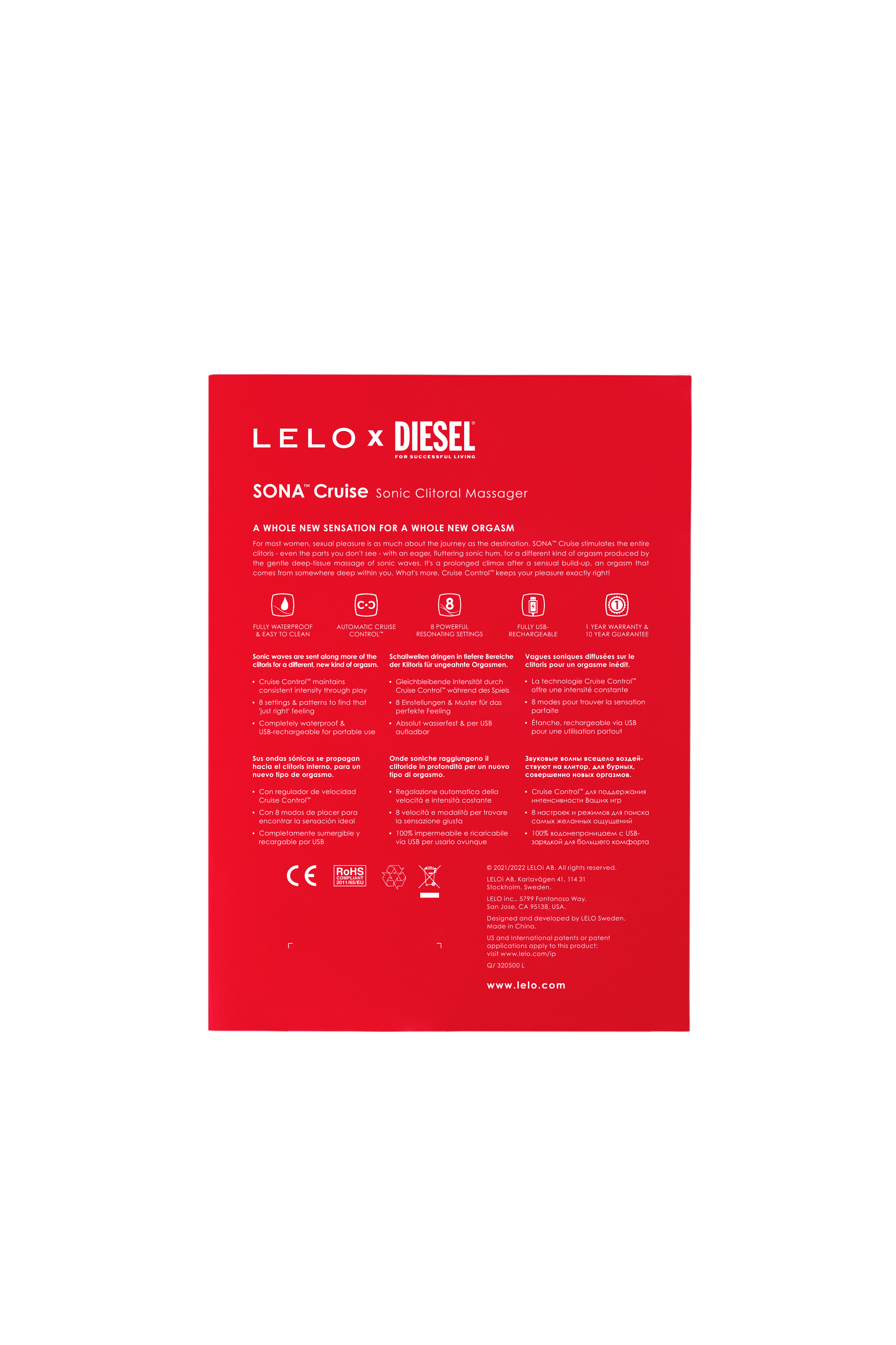 Diesel - 8687 SONA CRUISE X DIESEL, Female's Sonic massanger in レッド - 5