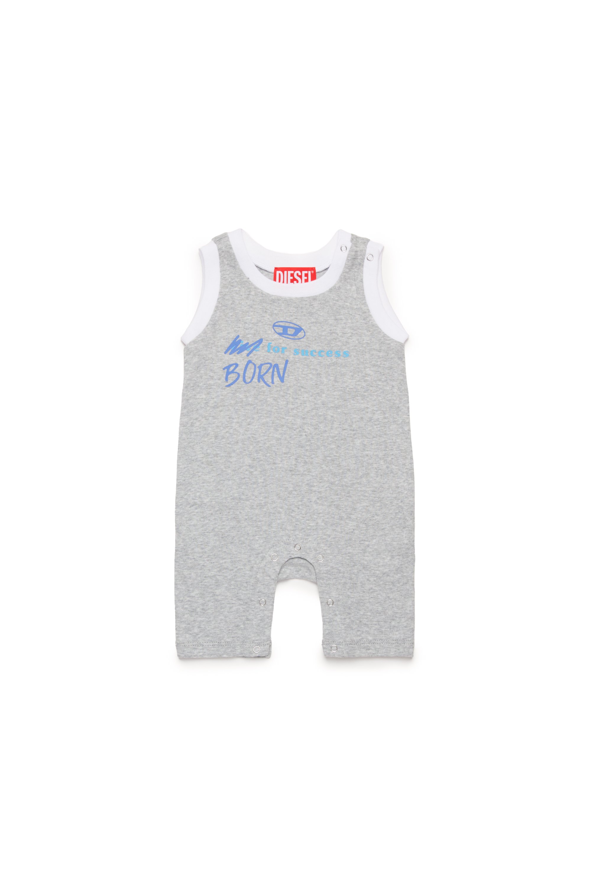 Diesel - JURBIT-NB, Unisex's Born For Success newborn romper in グレー - 1