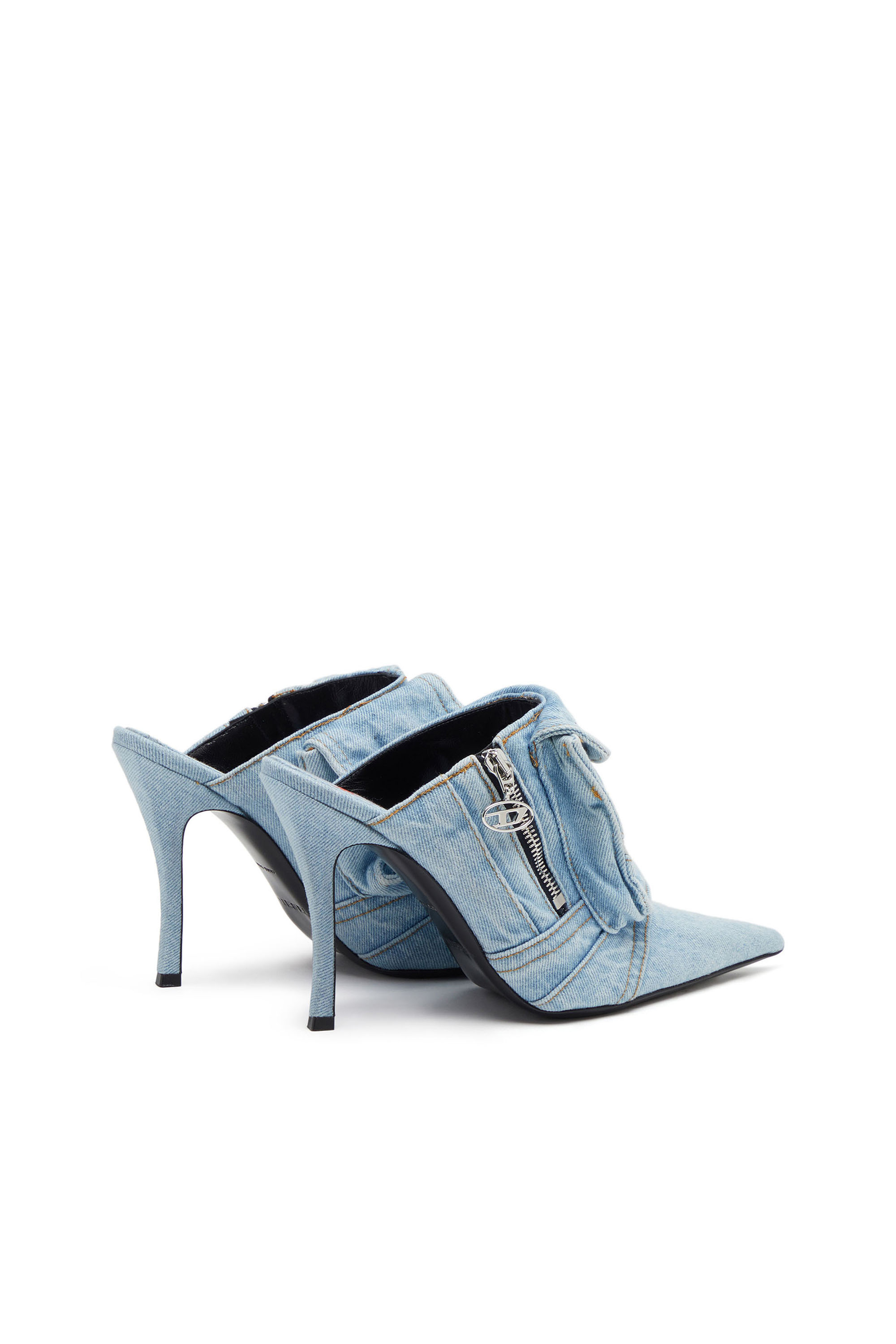 Diesel - D-VENUS POCKET ML, Female's デニムミュール in ライトブルー - 3