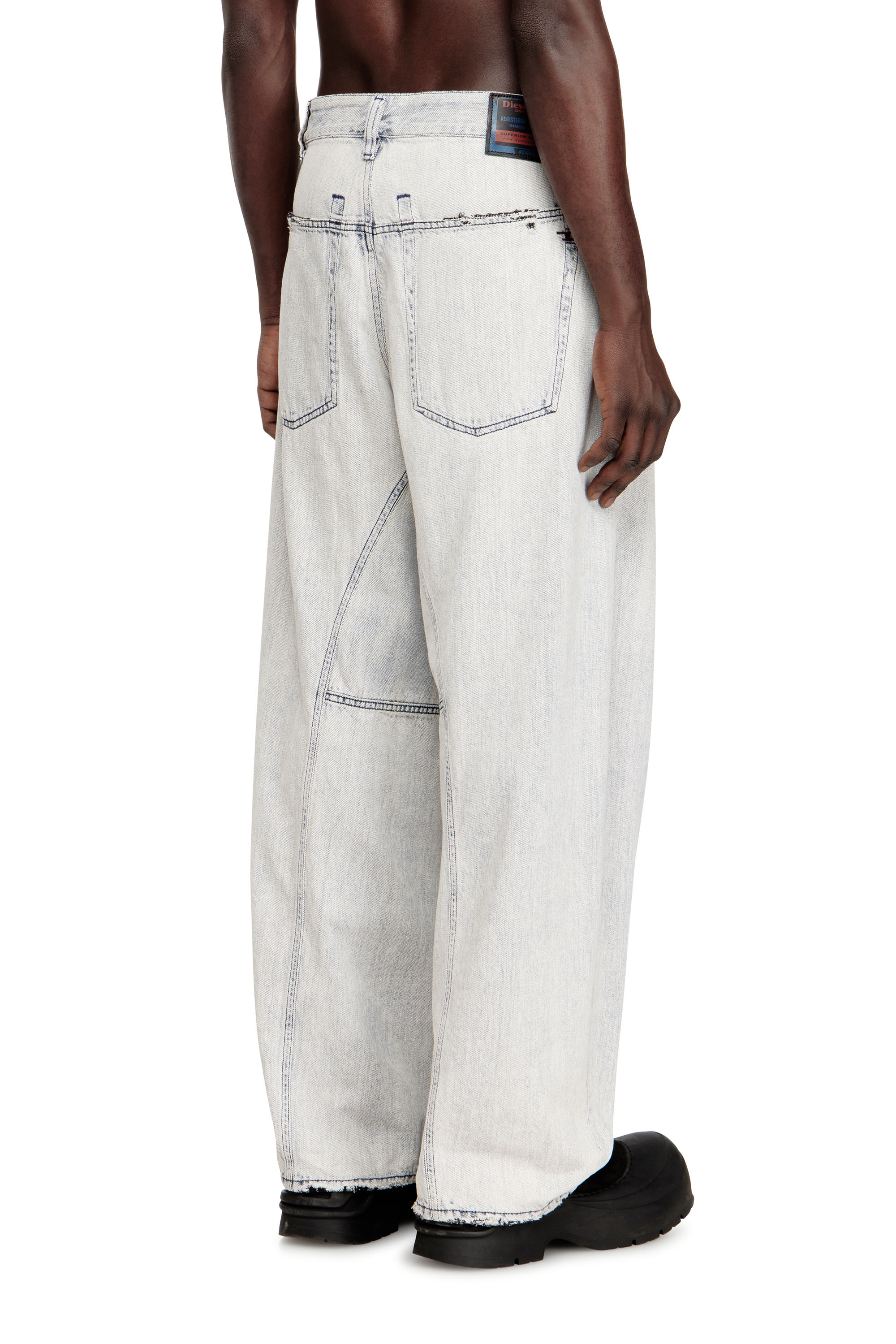 Diesel - Unisex's Relaxed Jeans 1997 D-Enim-M 068UR, ライトブルー - 3