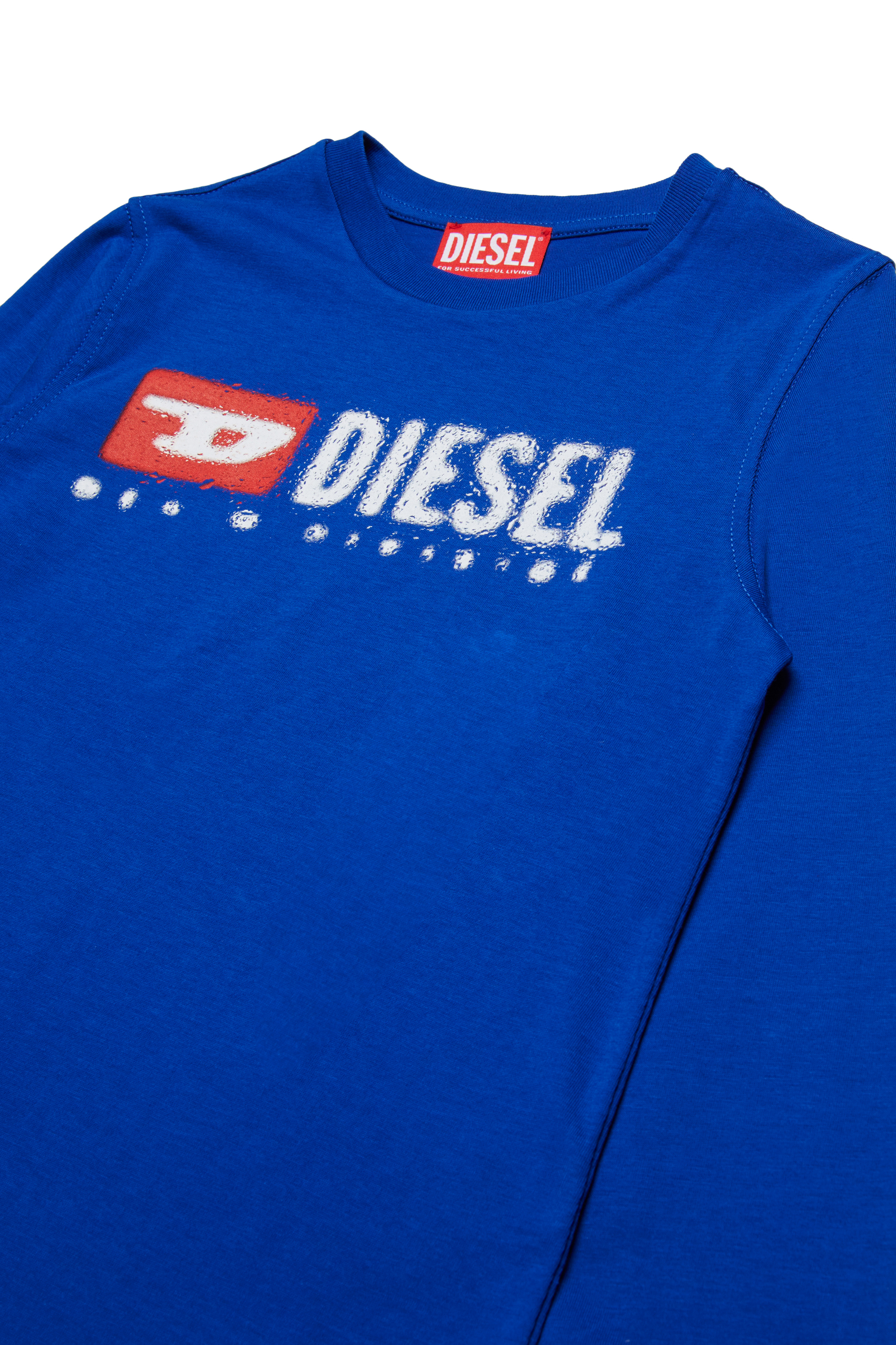 Diesel - TDROPS, Male's 長袖Tシャツ in ブルー - 3