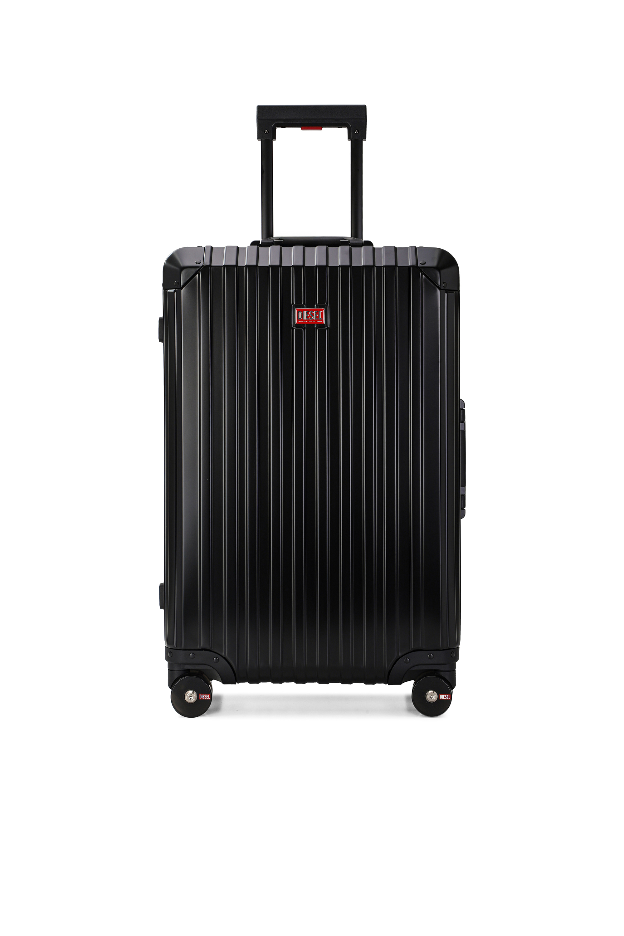 Diesel - DIESEL ALUMINUM TROLLEY- DSL002, Unisex's Aluminum suitcase size M in ブラック - 1