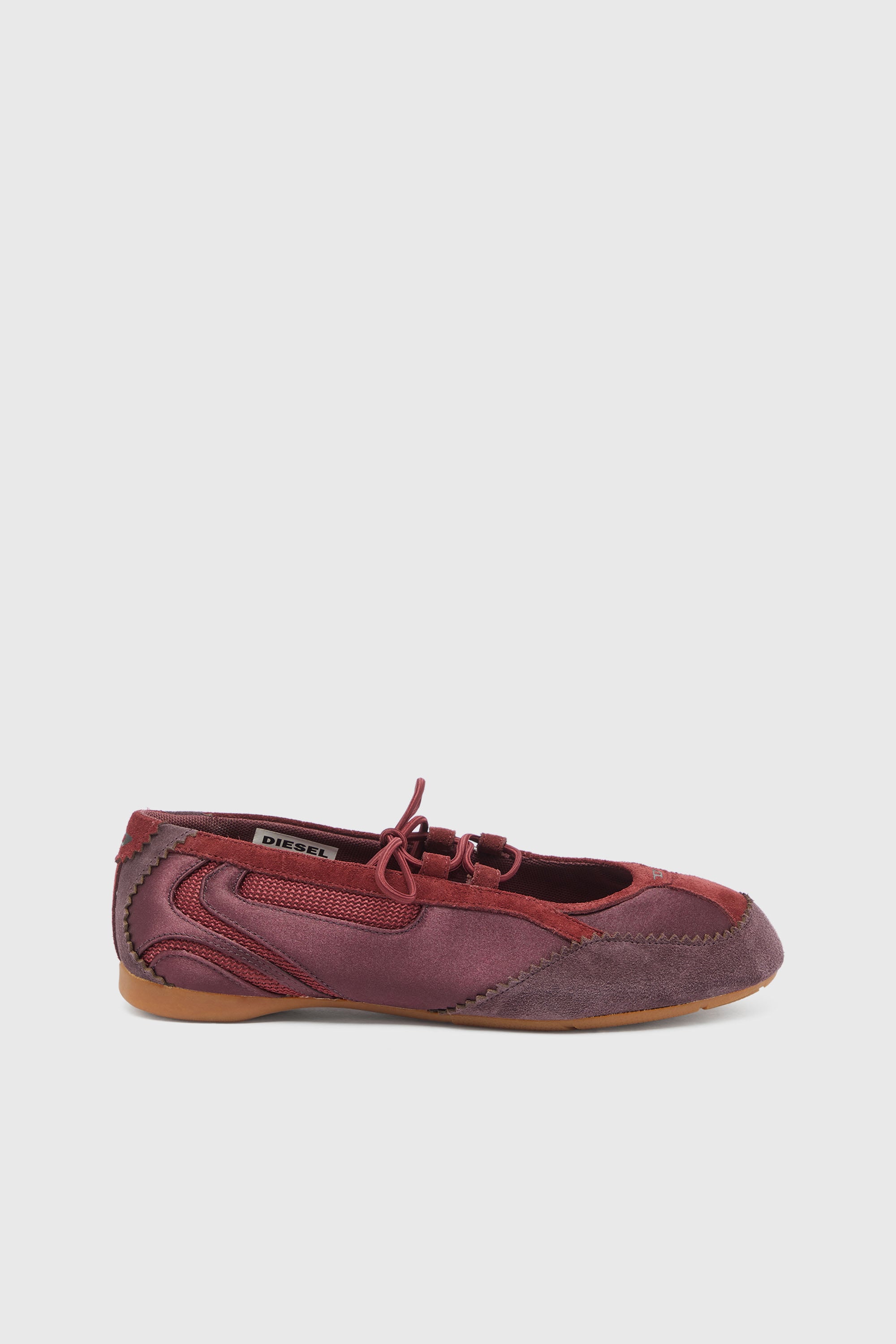 Diesel - D-MILE BALLERINA LACE UP II W, Female's バレエスニーカー in バーガンディー - 1