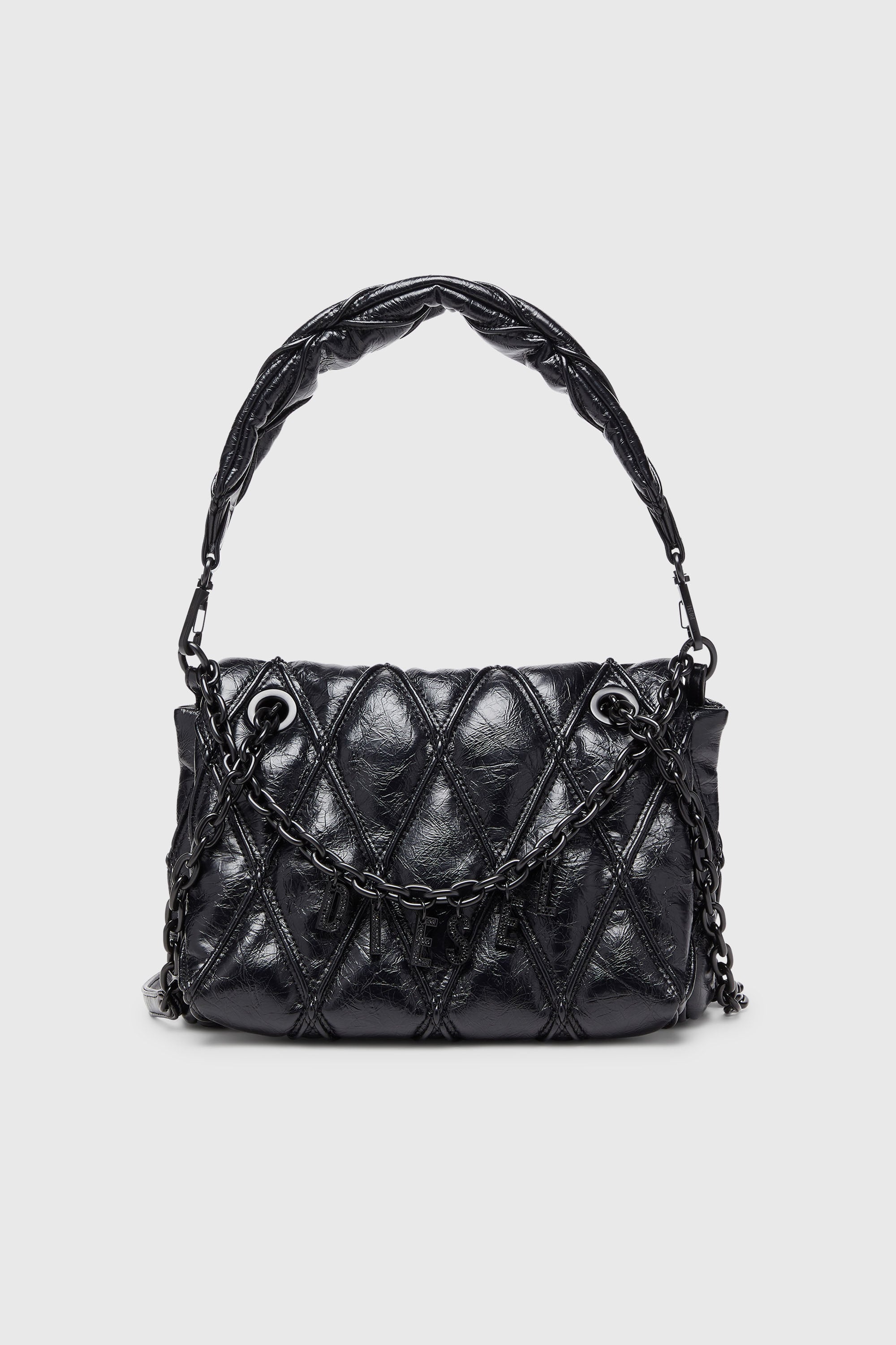 Diesel - CHARM-D SHOULDER M, Female's ショルダーバッグ M in ブラック - 1