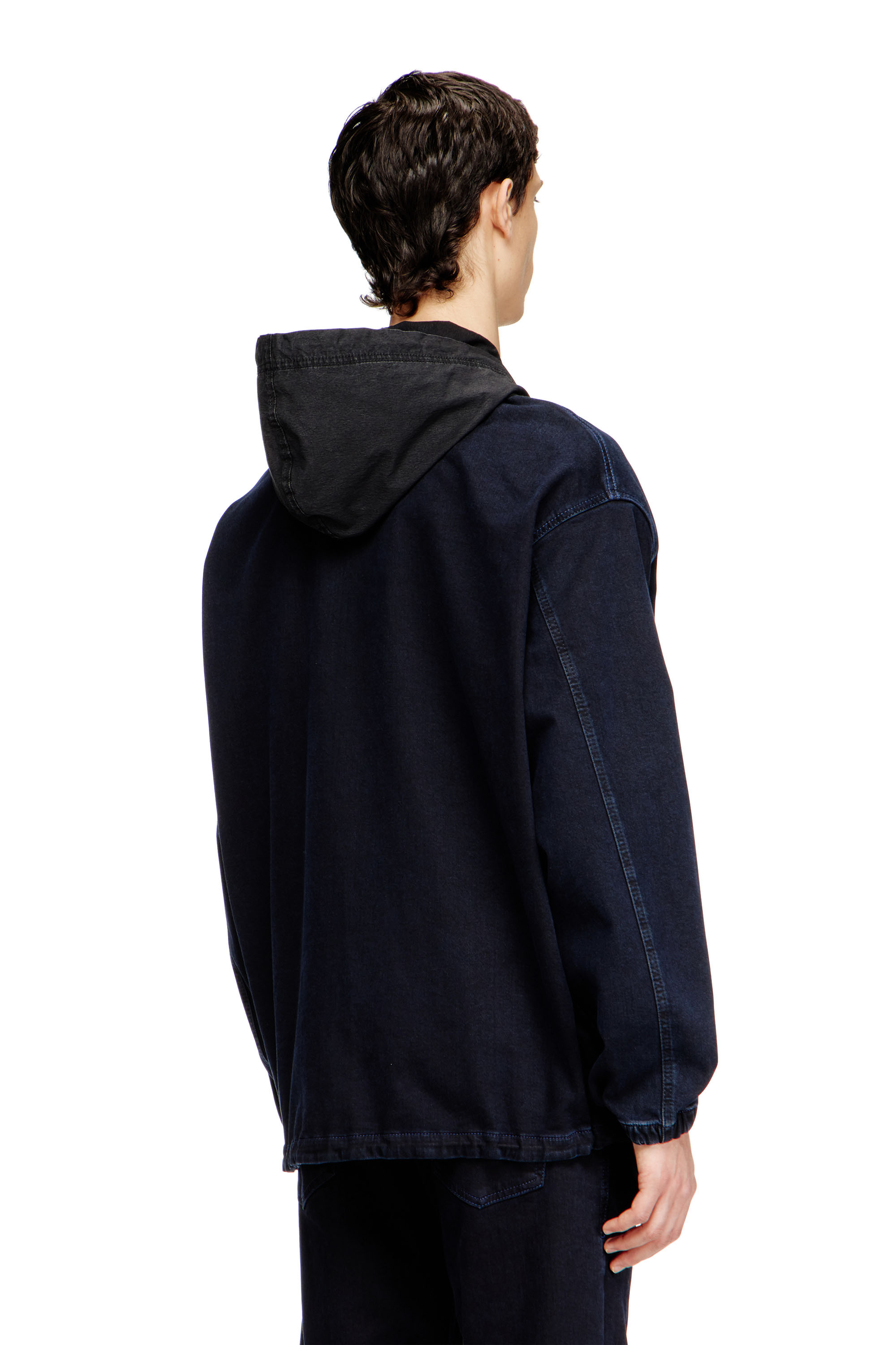 Diesel - D-WYNNY JOGG, Male's ジョグ ジップアップパーカー in ブルー - 5